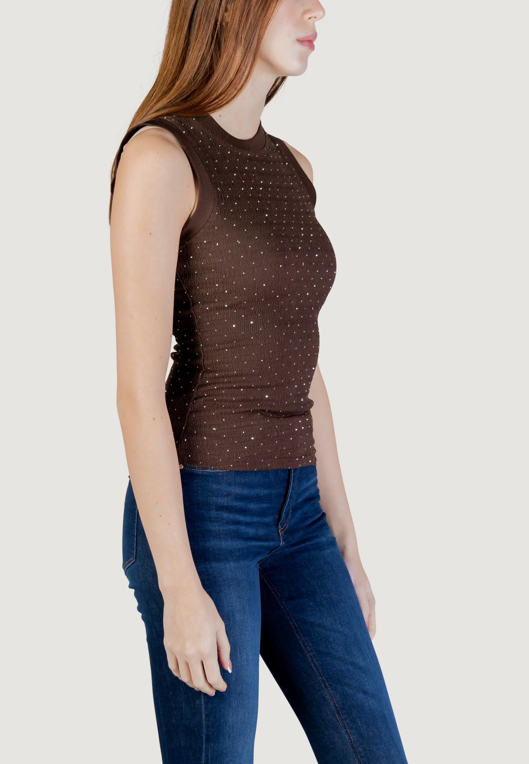 Canotta Guess SL FRANCINE SMOCK HOTFIX TOP