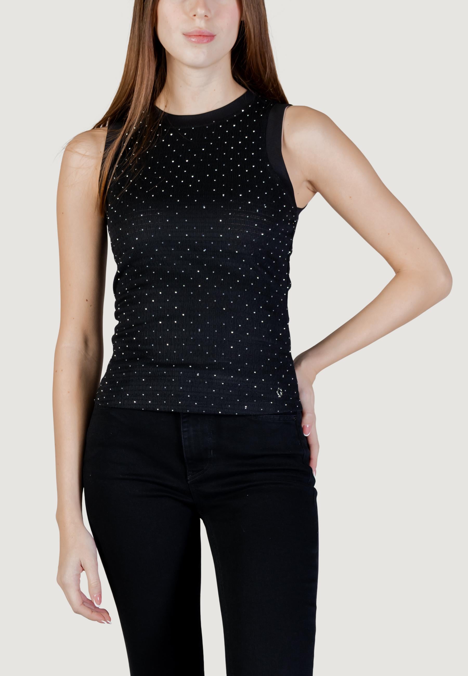 Canotta Guess SL FRANCINE SMOCK HOTFIX TOP