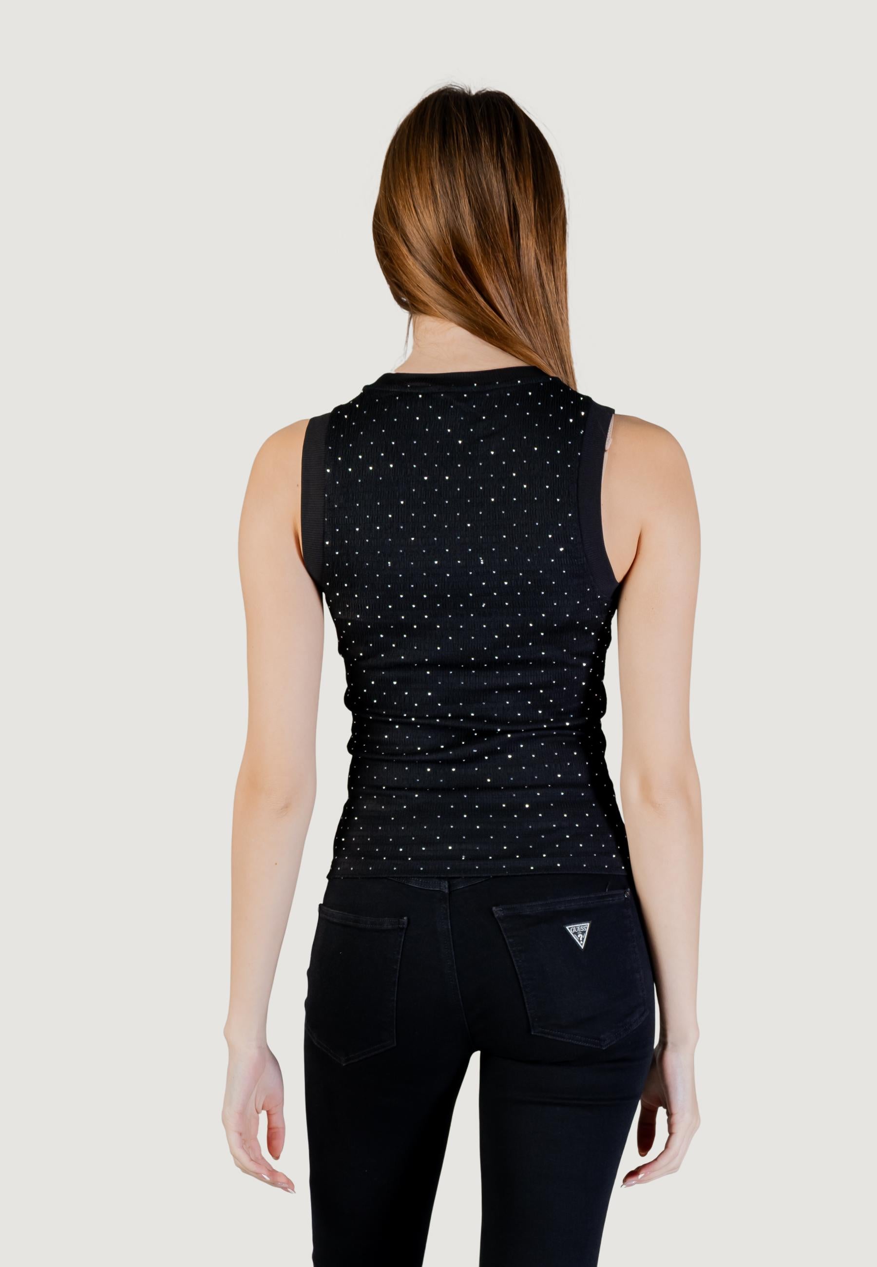 Tank top Guess SL FRANCINE SMOCK HOTFIX TOP