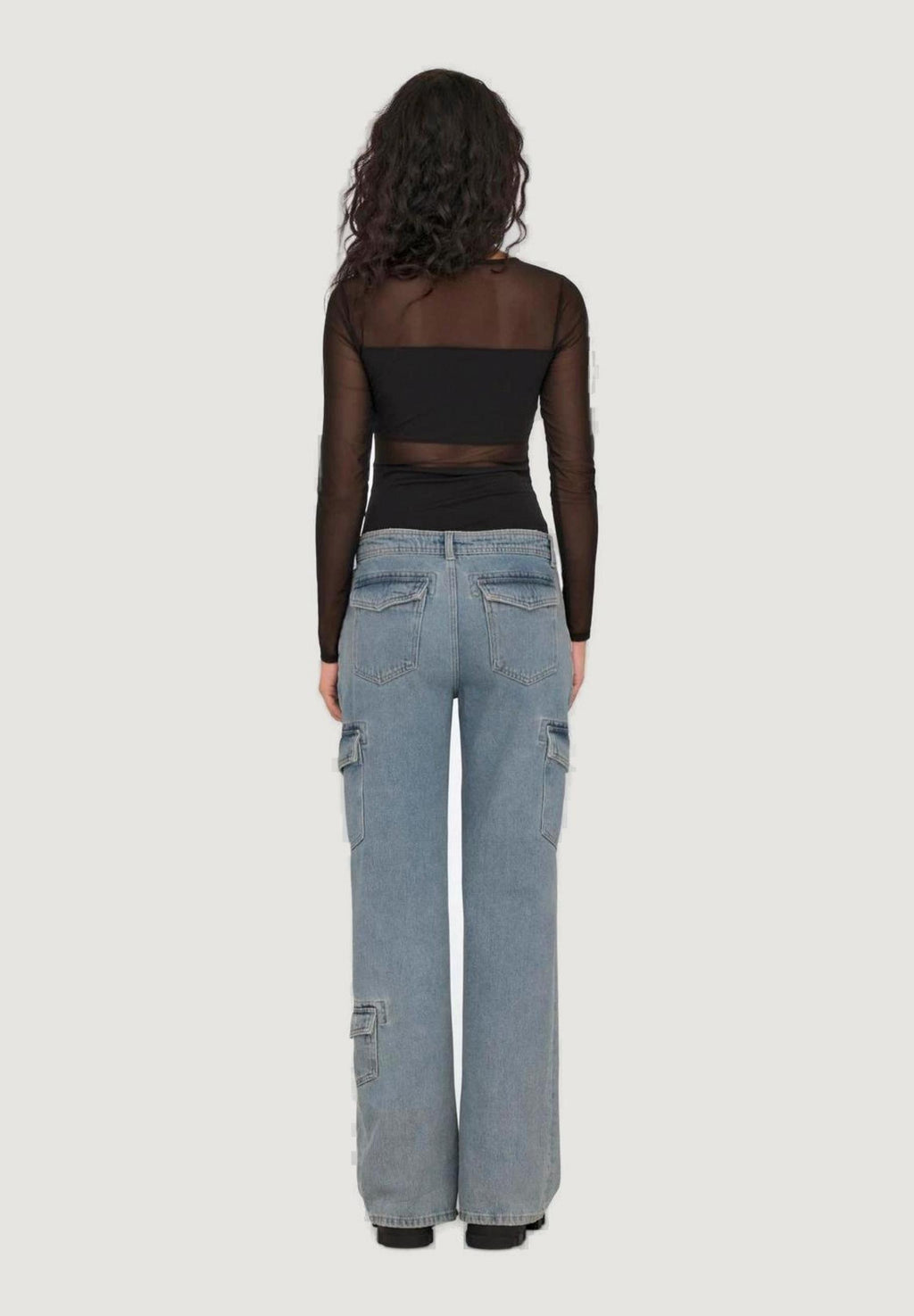 Bodysuit Only ONLESTHER L/S MESH STOCKING JRS NOOS