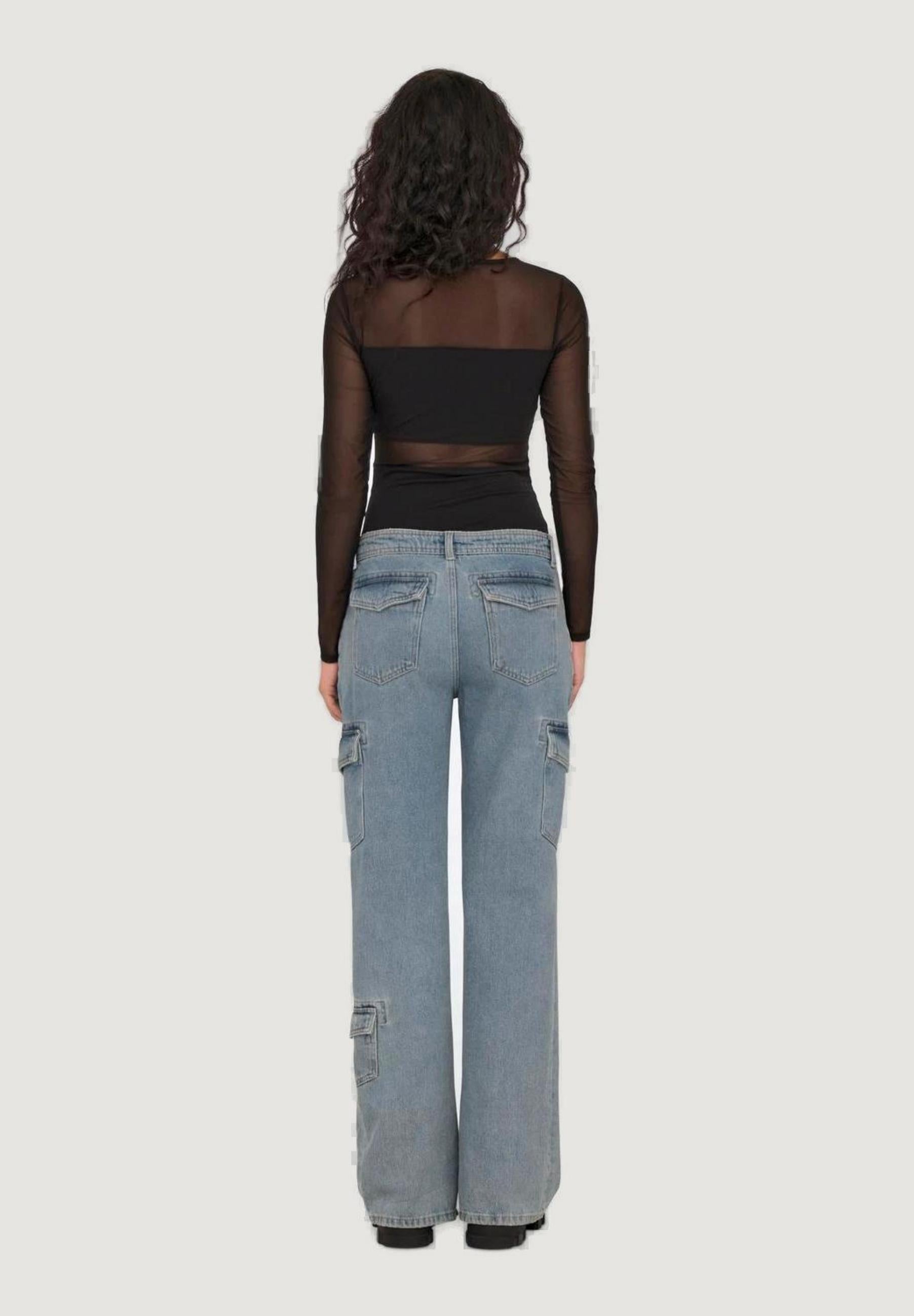 Bodysuit Only ONLESTHER L/S MESH STOCKING JRS NOOS