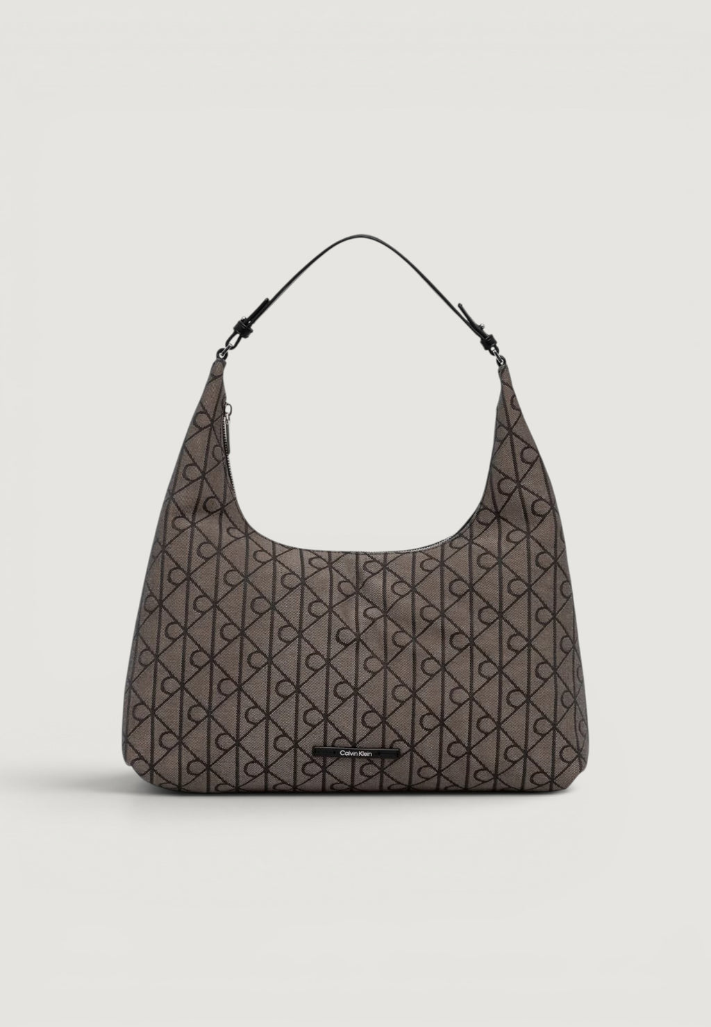 Borsa Calvin Klein EMBLEM JACQUARD SHOULDER BAG