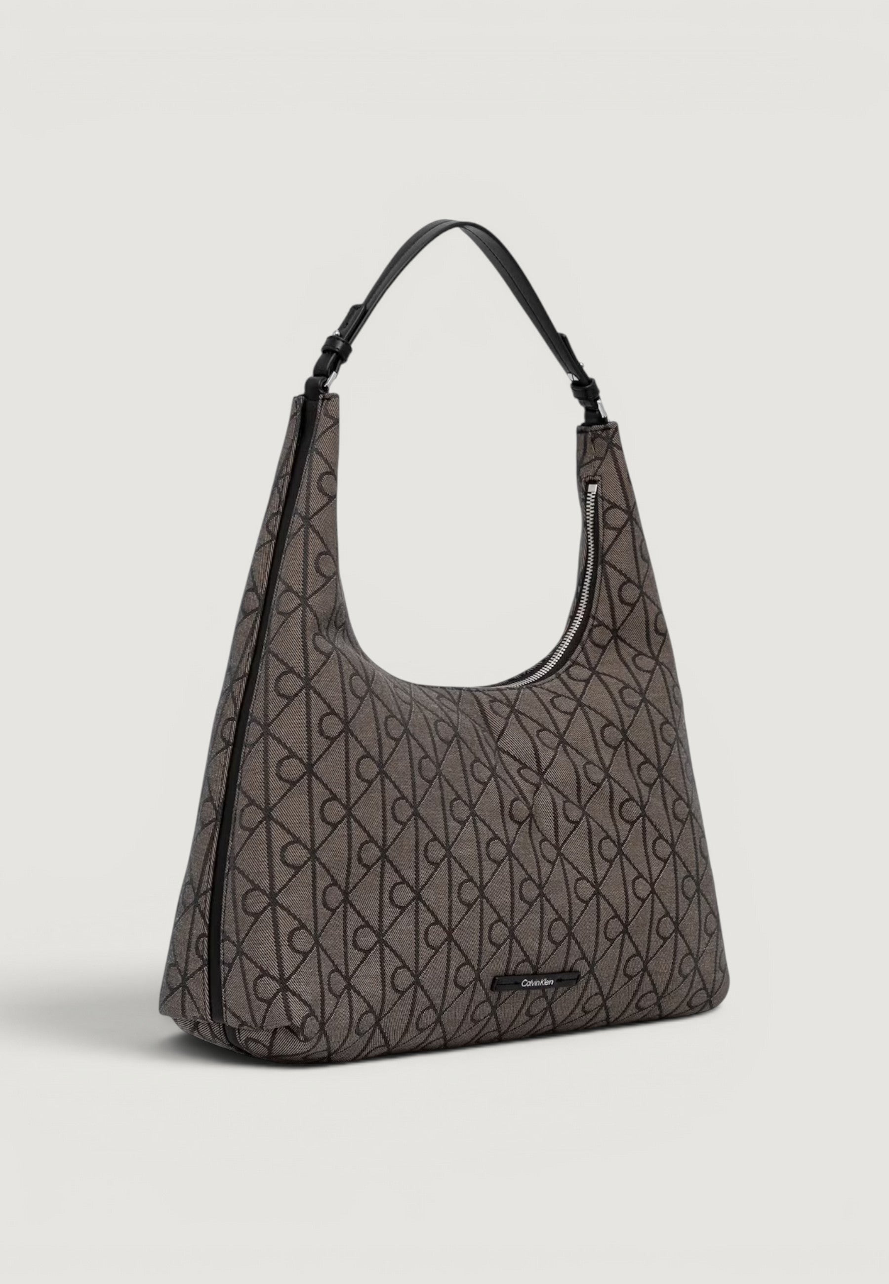 Borsa Calvin Klein EMBLEM JACQUARD SHOULDER BAG
