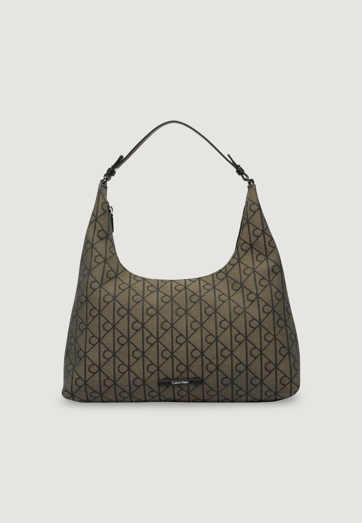Borsa Calvin Klein EMBLEM JACQUARD SHOULDER BAG