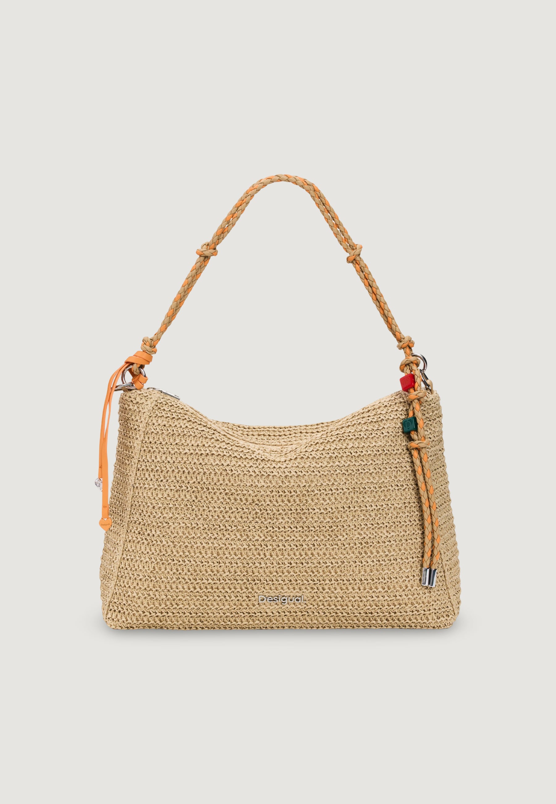 Borsa Desigual BAG_HALF LOGO RAFFIA LE