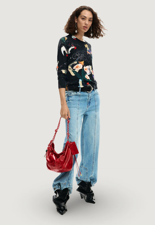 Borsa Desigual BAG_HALF LOGO WAVERLY RE