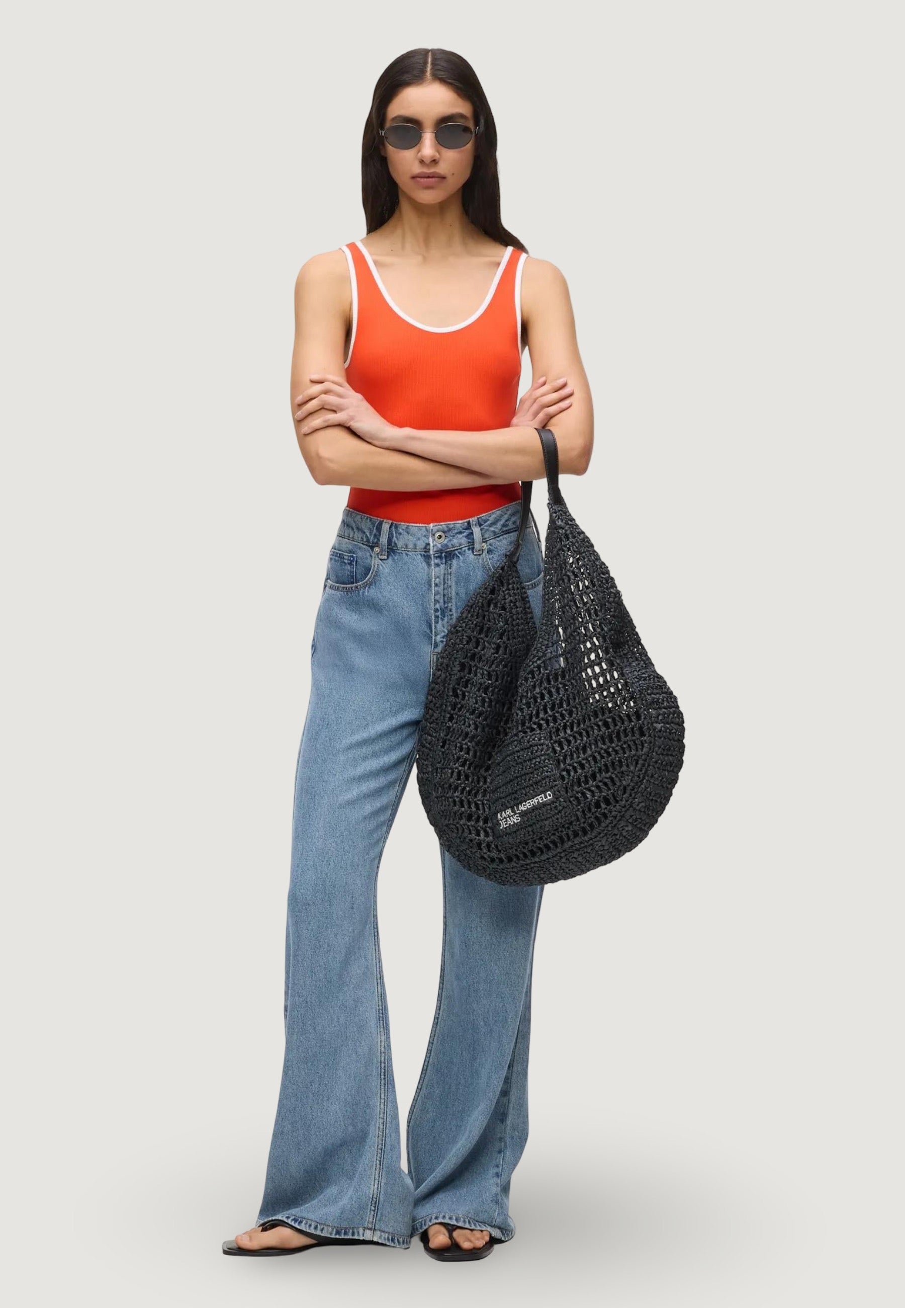 Borsa Karl Lagerfeld Jeans KLJ Raĸa Summer Hobo
