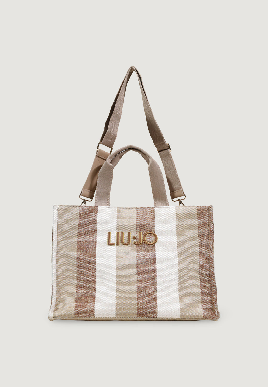 Borsa Liu-Jo L TOTE STRIPED CANVAS