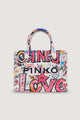 Bag Pinko BEACH SHOPPER CANVAS STAMPA GR