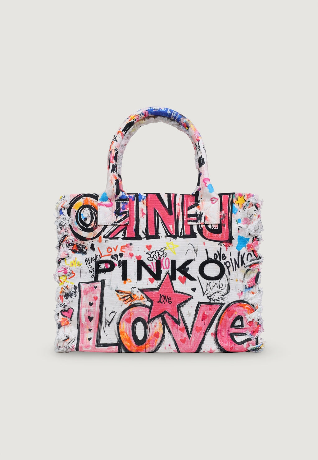 Bag Pinko BEACH SHOPPER CANVAS STAMPA GR