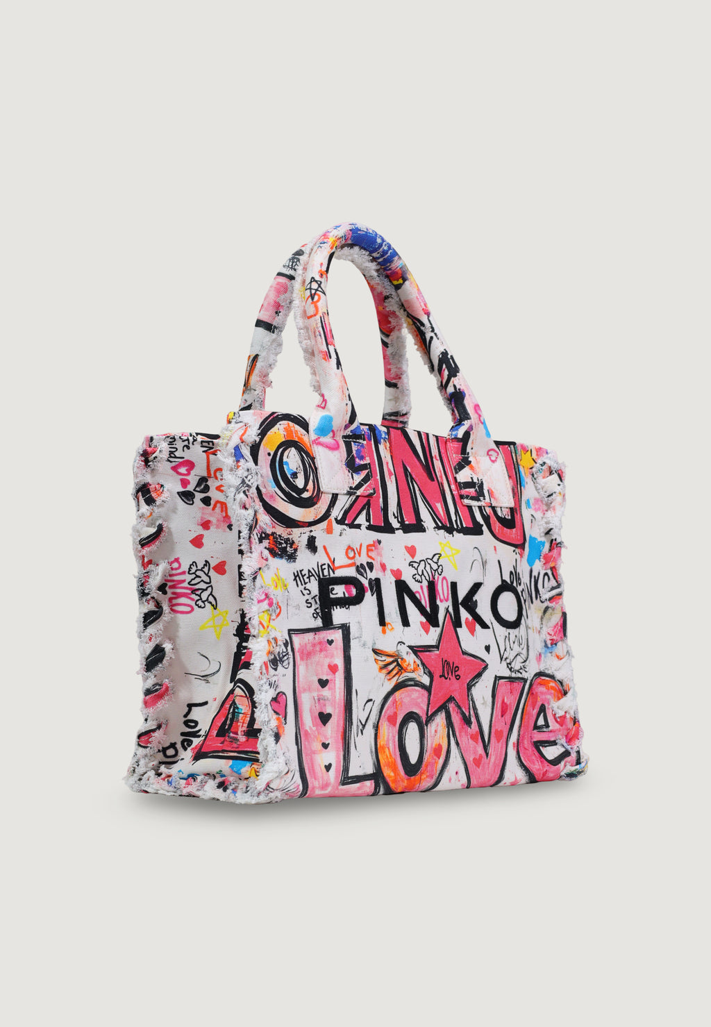 Bag Pinko BEACH SHOPPER CANVAS STAMPA GR