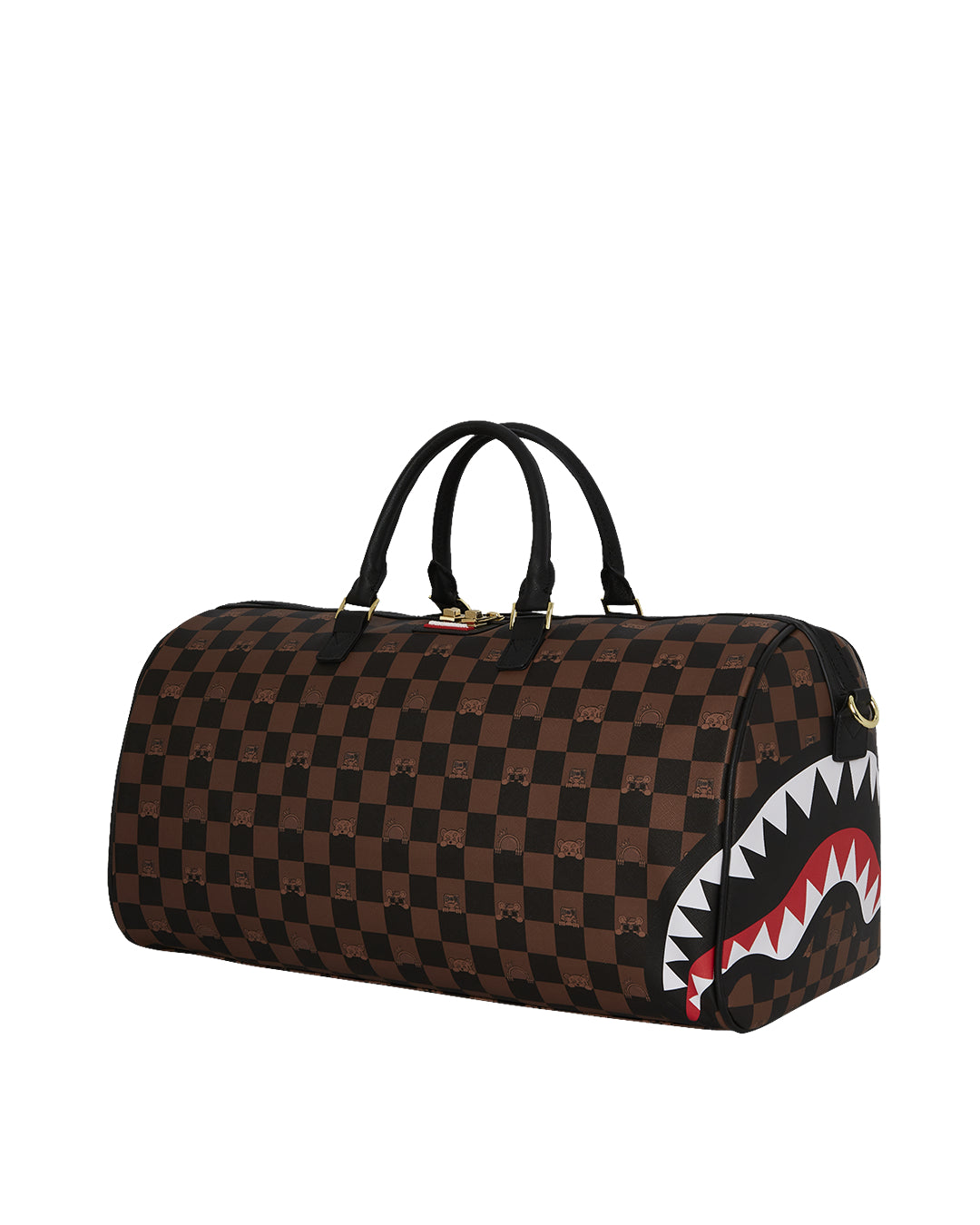 Borsa Sprayground PEEKING CHARACTER CHECK DUFFLE