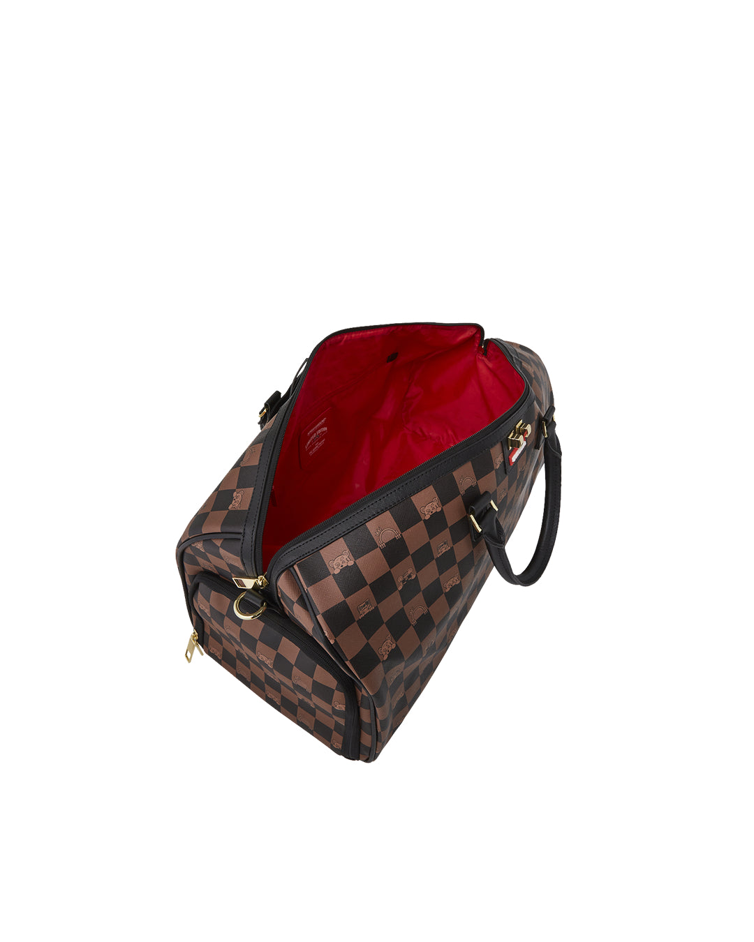 Borsa Sprayground PEEKING CHARACTER CHECK DUFFLE