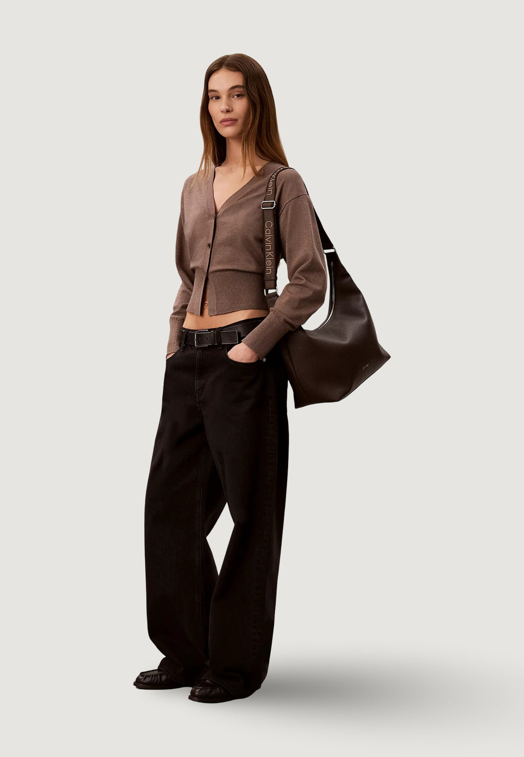 Borsa Calvin Klein WEBBING STRAP MD SHOULDER BAG
