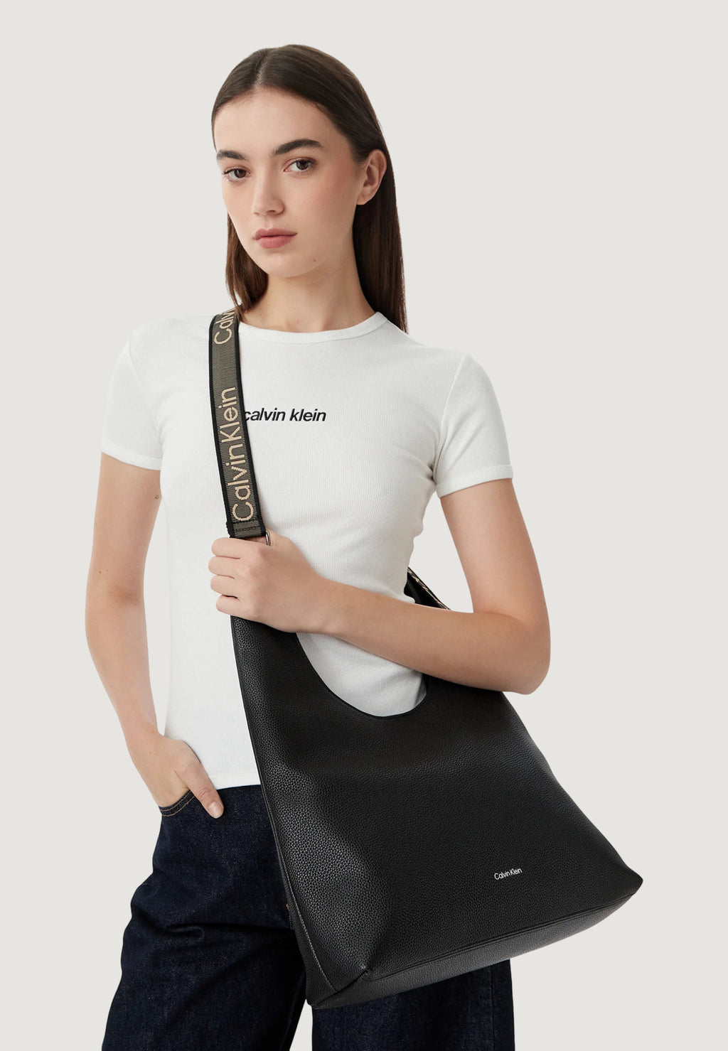 Borsa Calvin Klein WEBBING ADJ STRAP LARGE SHOULDER