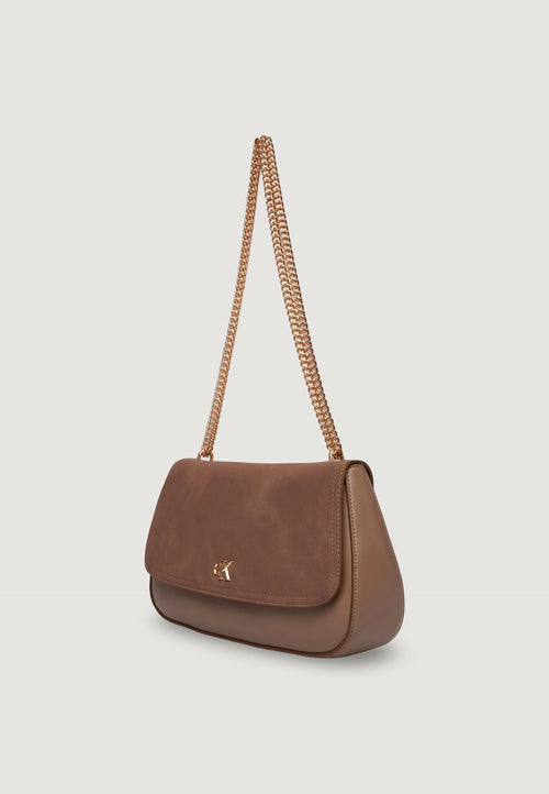 Borsa Calvin Klein CK CONV CHAIN BRUSHED MEDIUM BAG