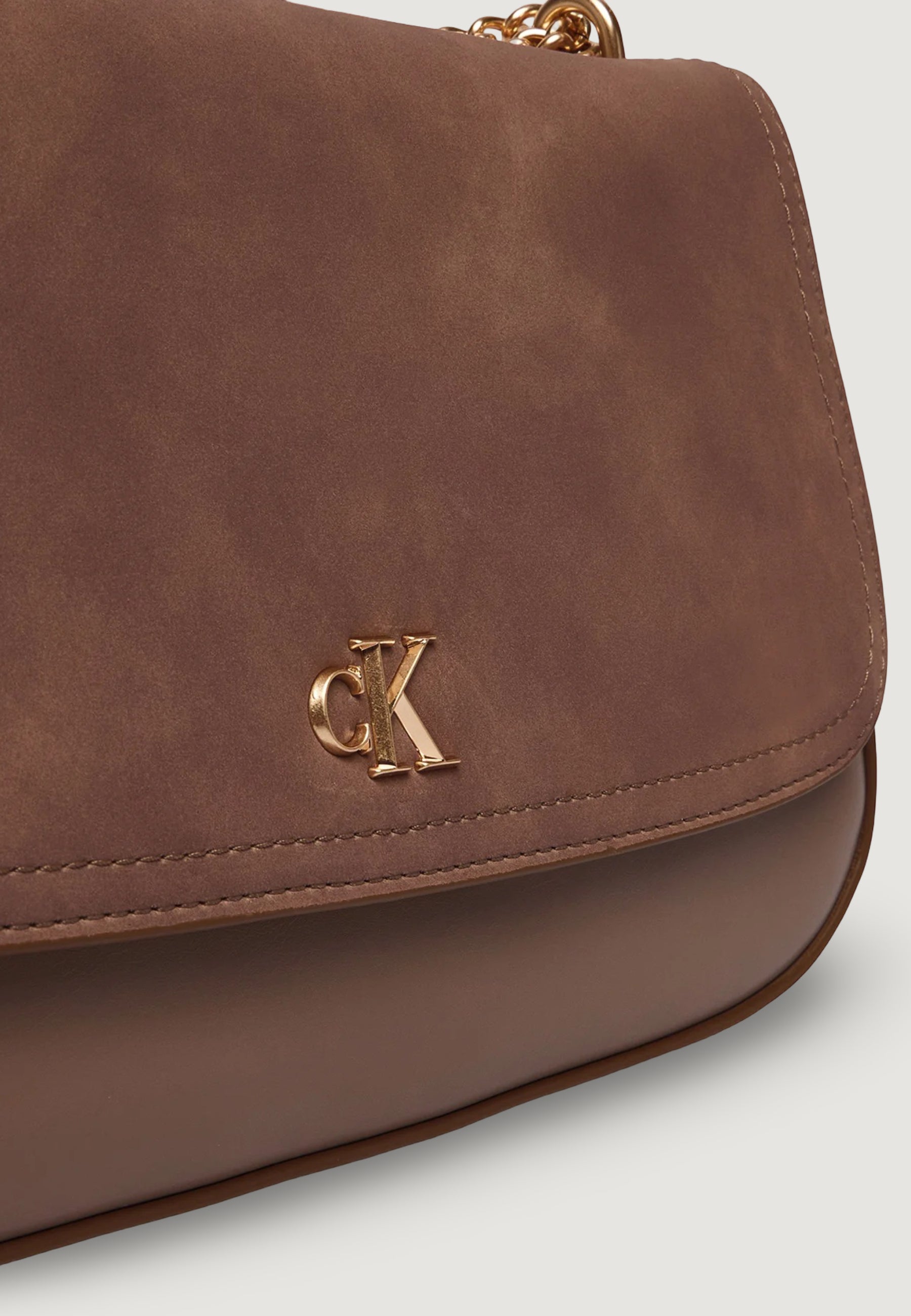 Borsa Calvin Klein CK CONV CHAIN BRUSHED MEDIUM BAG