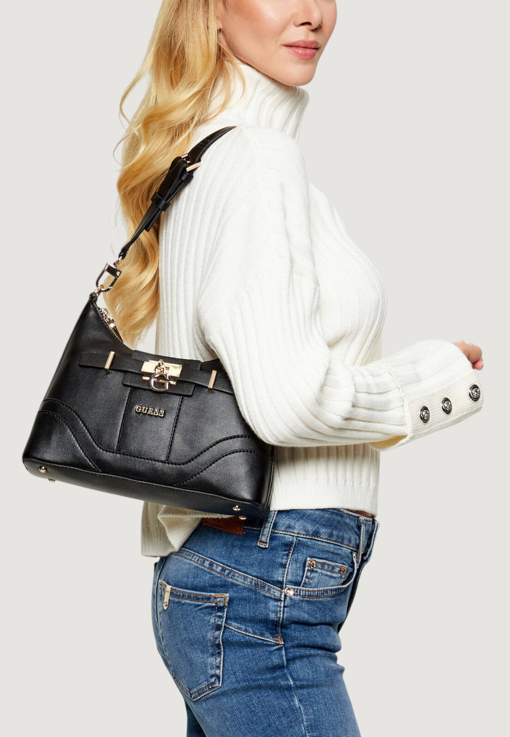 Borsa Guess GREYSON II TOP ZIP SHLDR BAG