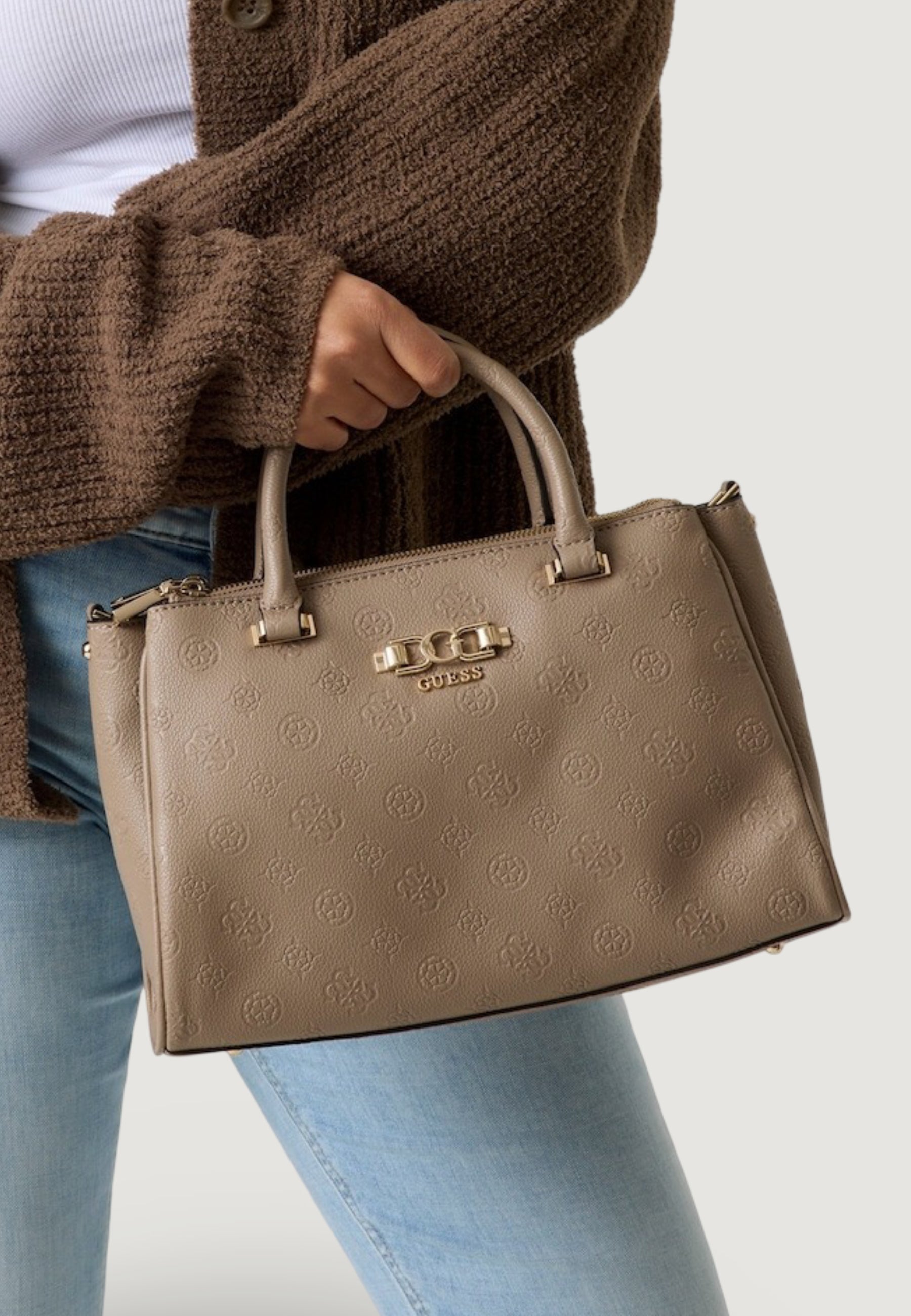 Borsa Guess ANISE TRIPLE COMP SATCHEL