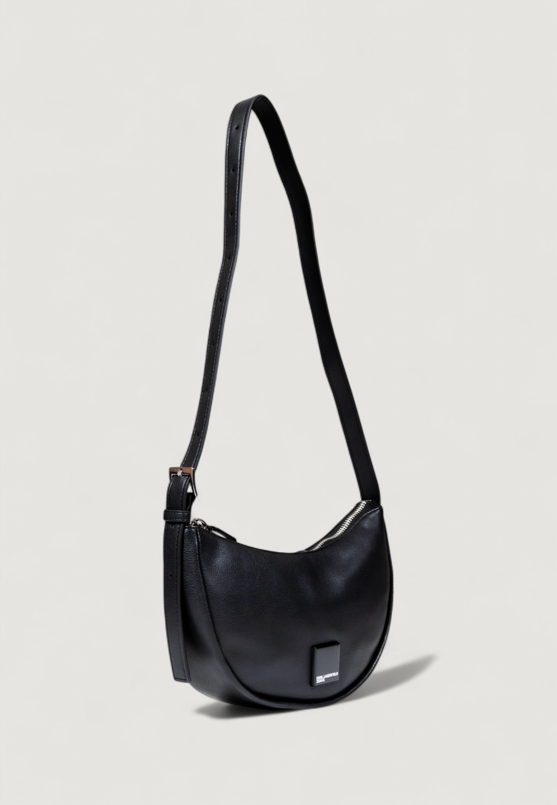 Borsa Karl Lagerfeld Jeans KLJ BOX LOGO SOFT HALFMOON BAG
