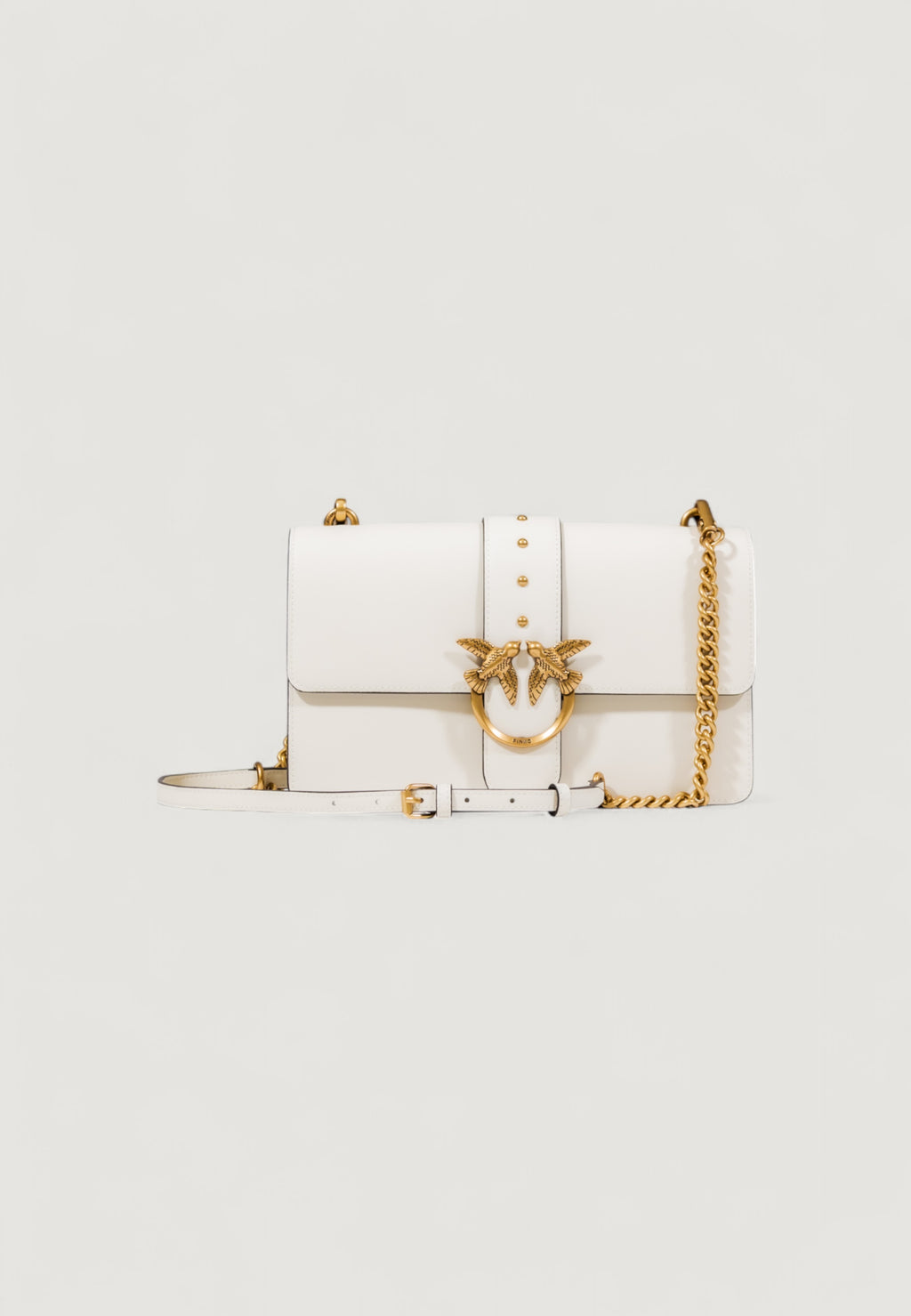 Bolso Bandolera Pinko Love Bag Classic - Piel Suave Seda, Hebilla Love Birds, Correa Desmontable Y Ajustable