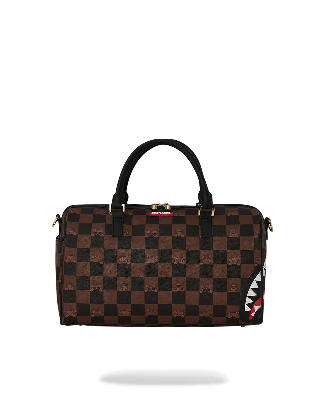 Borsa Sprayground PEEKING CHARACTER CHECK MINI DUFFLE