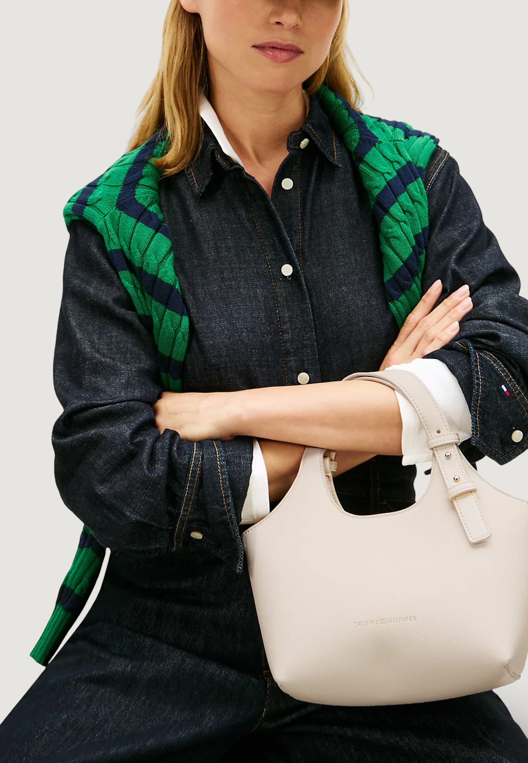 Borsa Tommy Hilfiger TH LOGO MINI TOTE