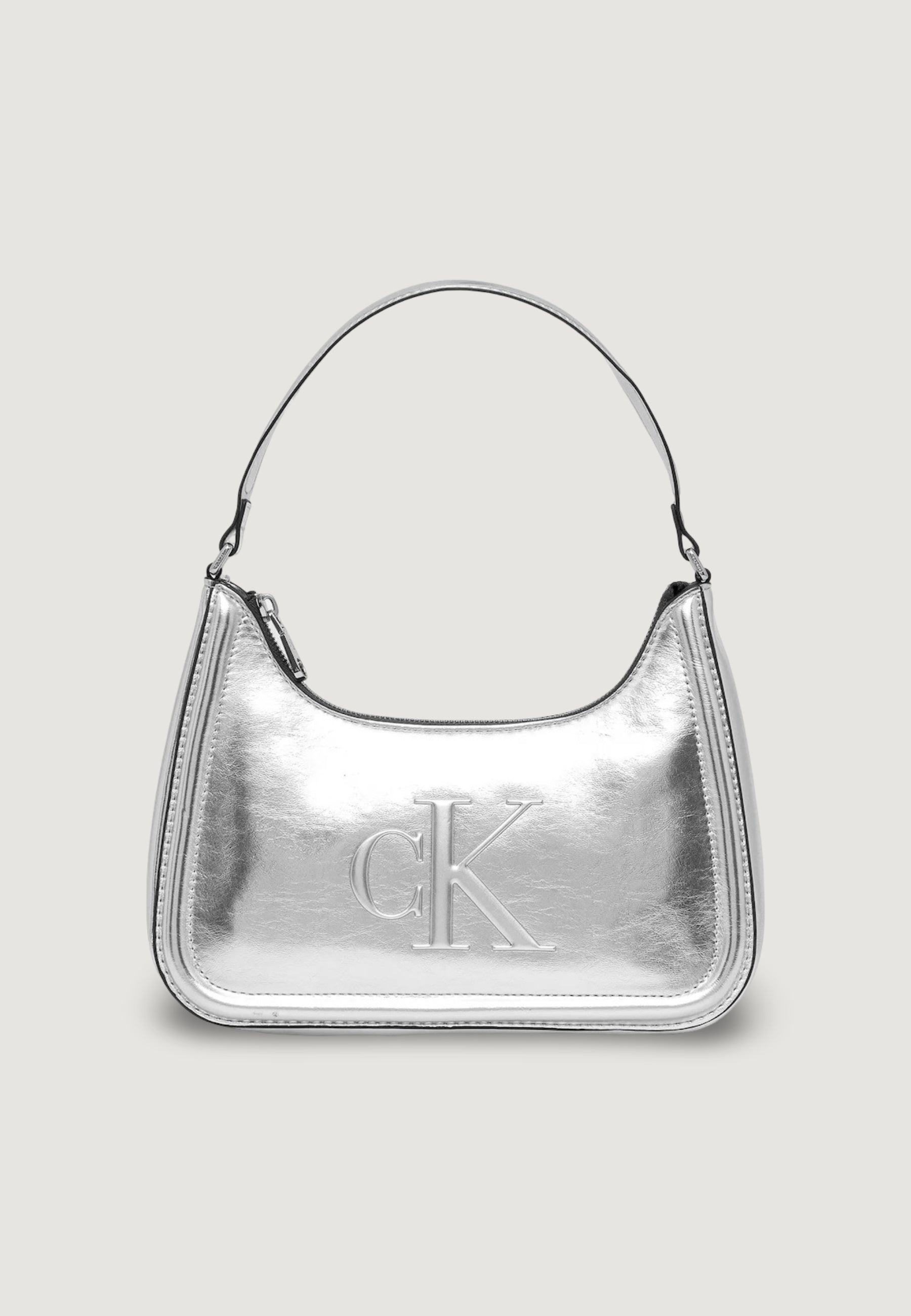 Borsa Calvin Klein BOLD CK METALLIC SHOULDER BAG