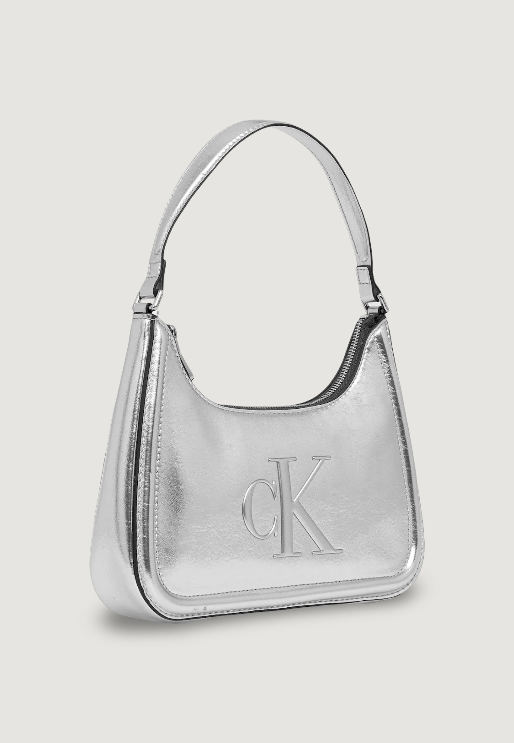 Borsa Calvin Klein BOLD CK METALLIC SHOULDER BAG
