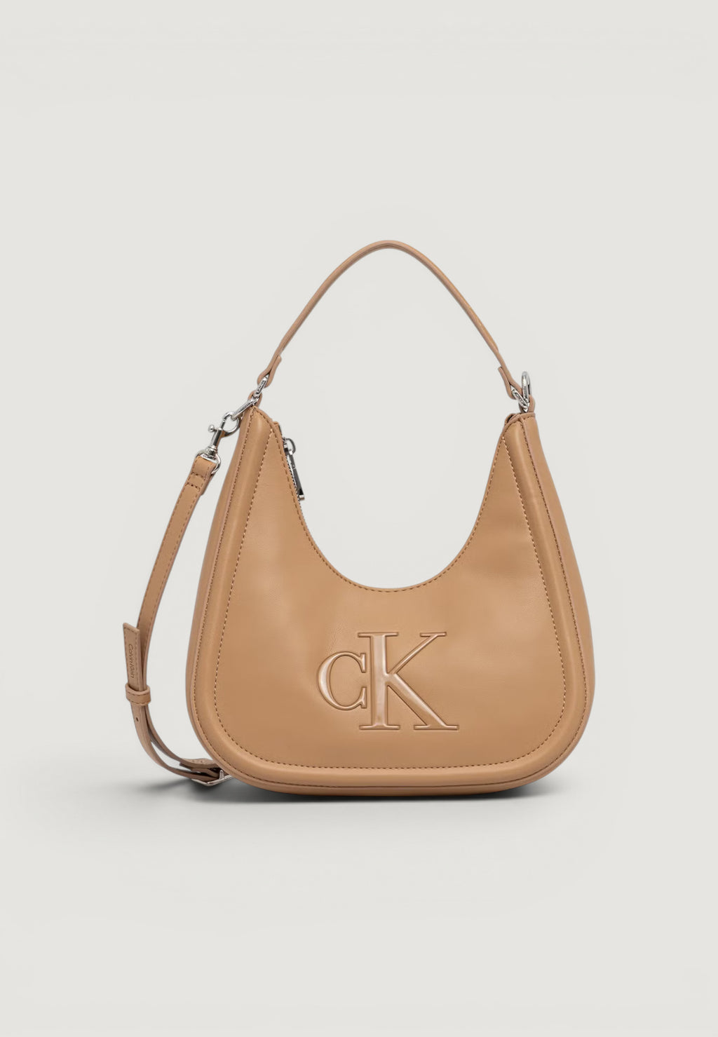 Borsa Calvin Klein BOLD CK SMALL CRESCENT BAG