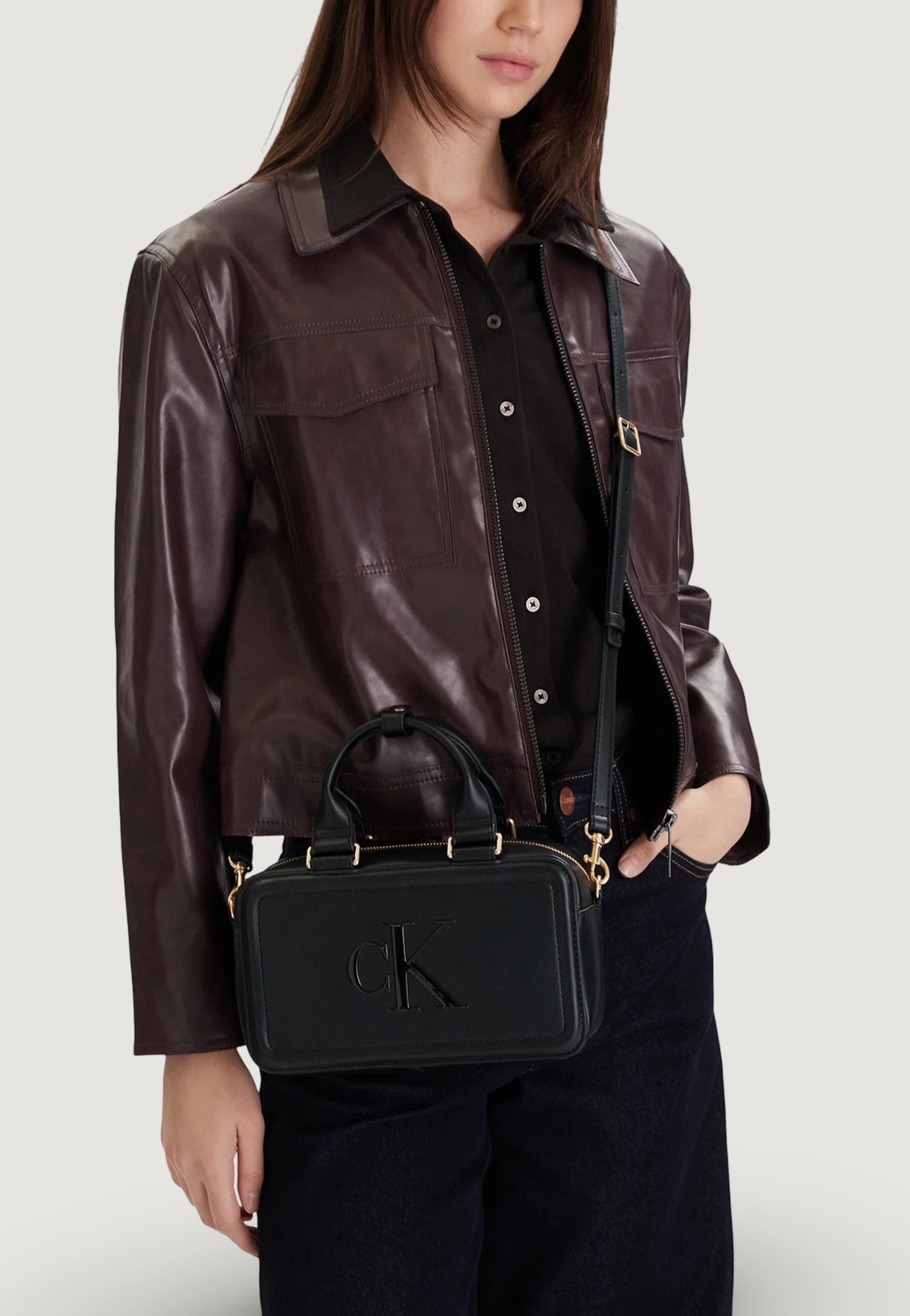 Borsa Calvin Klein BOLD CK BAULETTO CROSSBODY