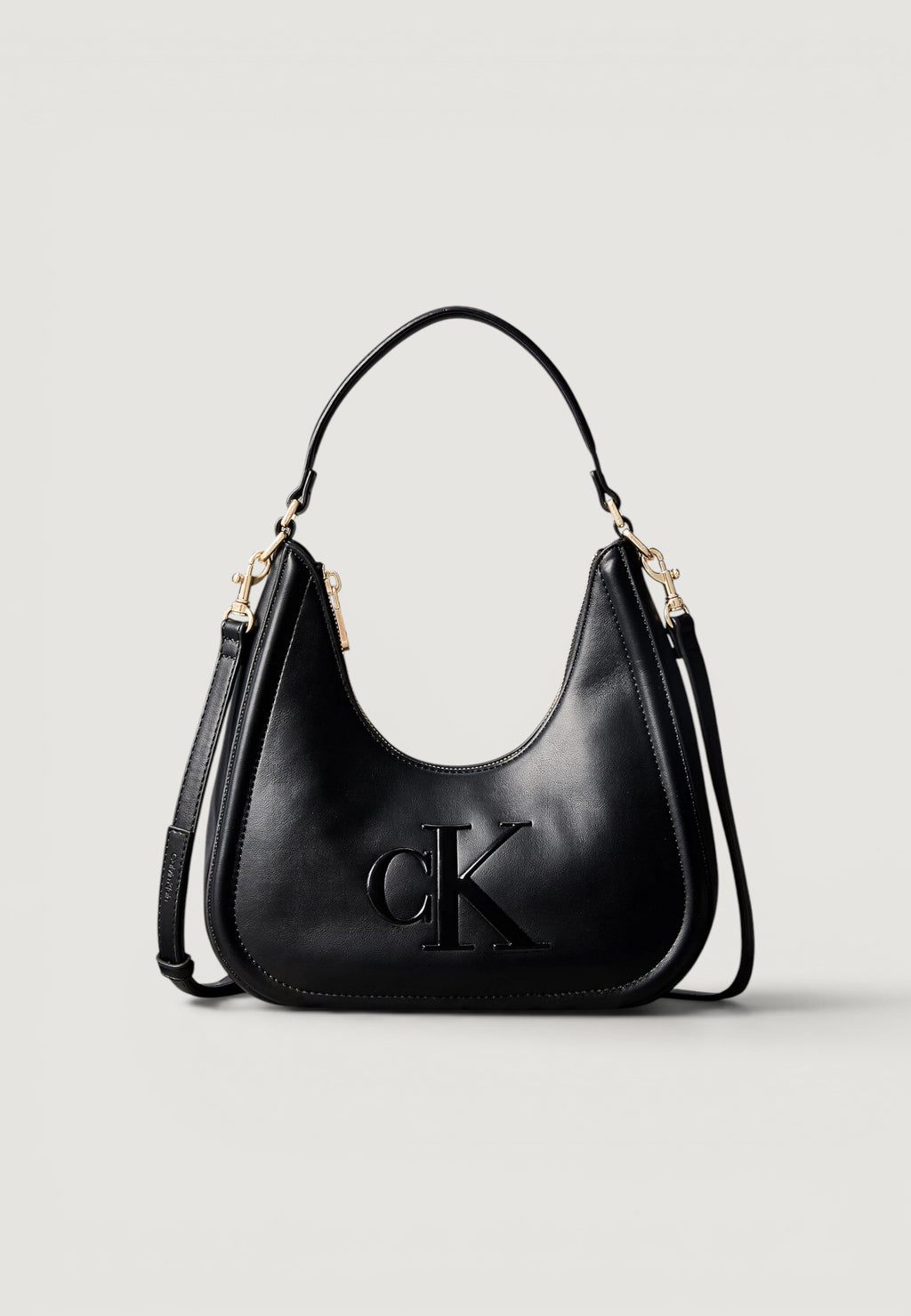 Borsa Calvin Klein BOLD CK SMALL CRESCENT BAG