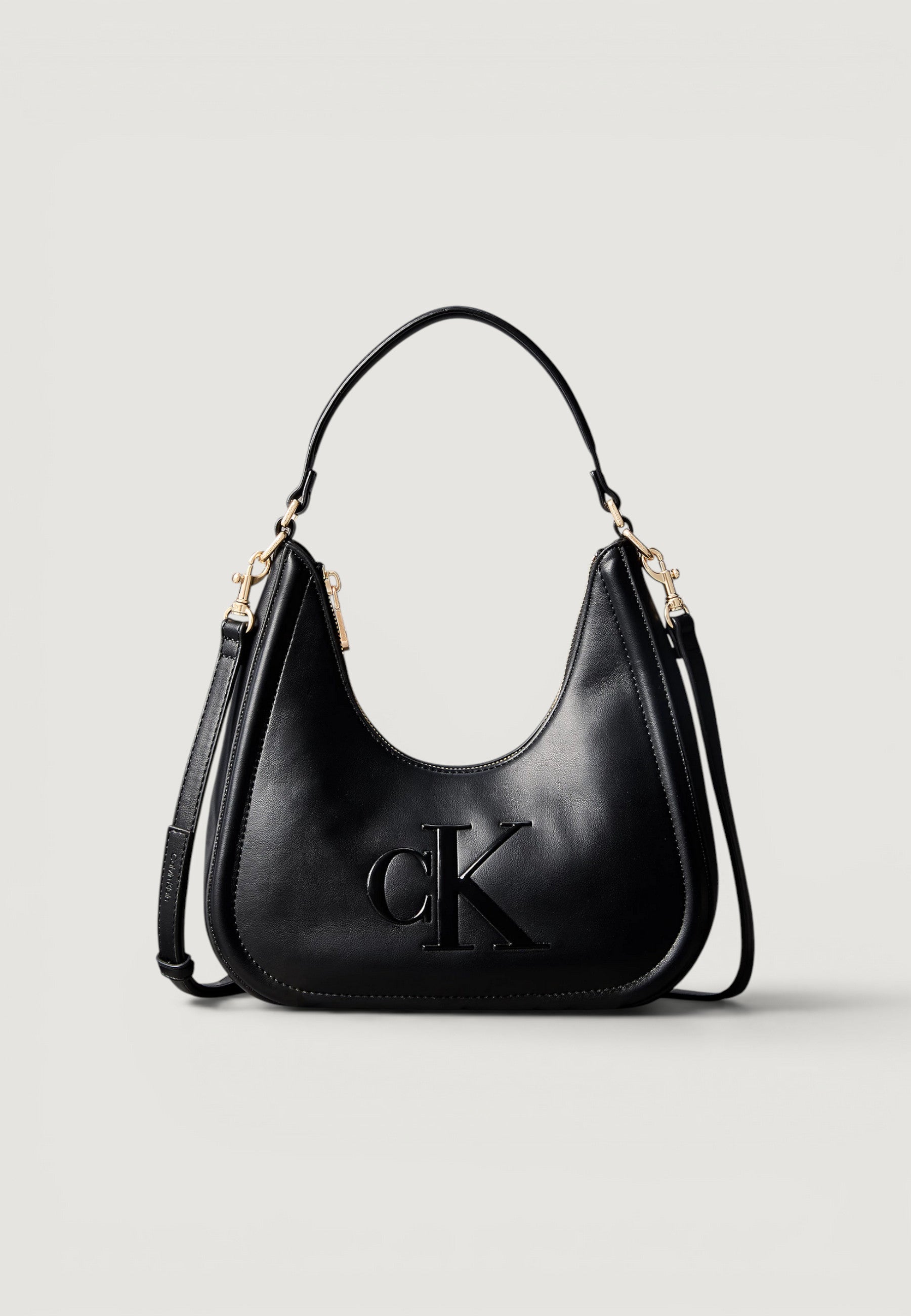 Borsa Calvin Klein BOLD CK SMALL CRESCENT BAG