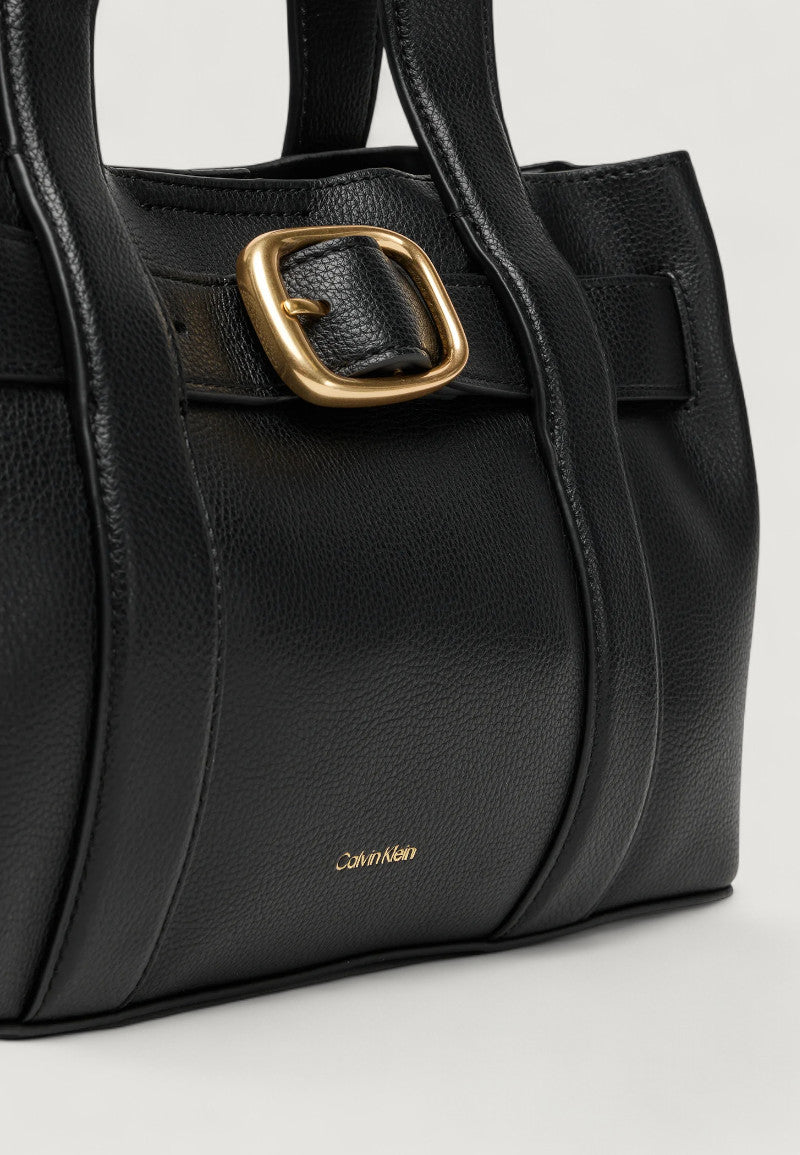 Borsa Calvin Klein BUCKLE MINI TOTE WITH STRAP