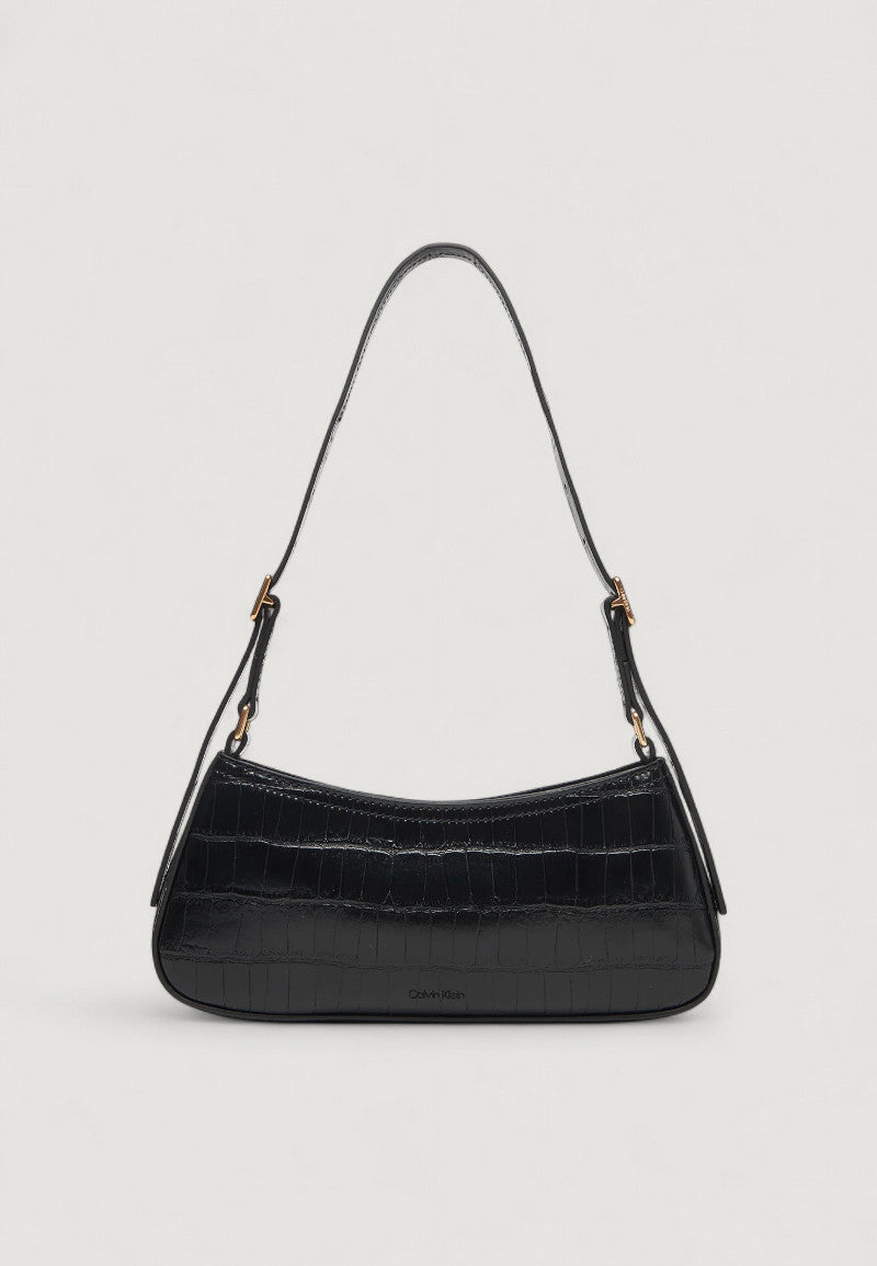 Borsa Calvin Klein CK CROC SMALL SHOULDER BAG