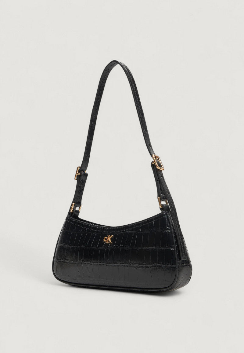 Borsa Calvin Klein CK CROC SMALL SHOULDER BAG