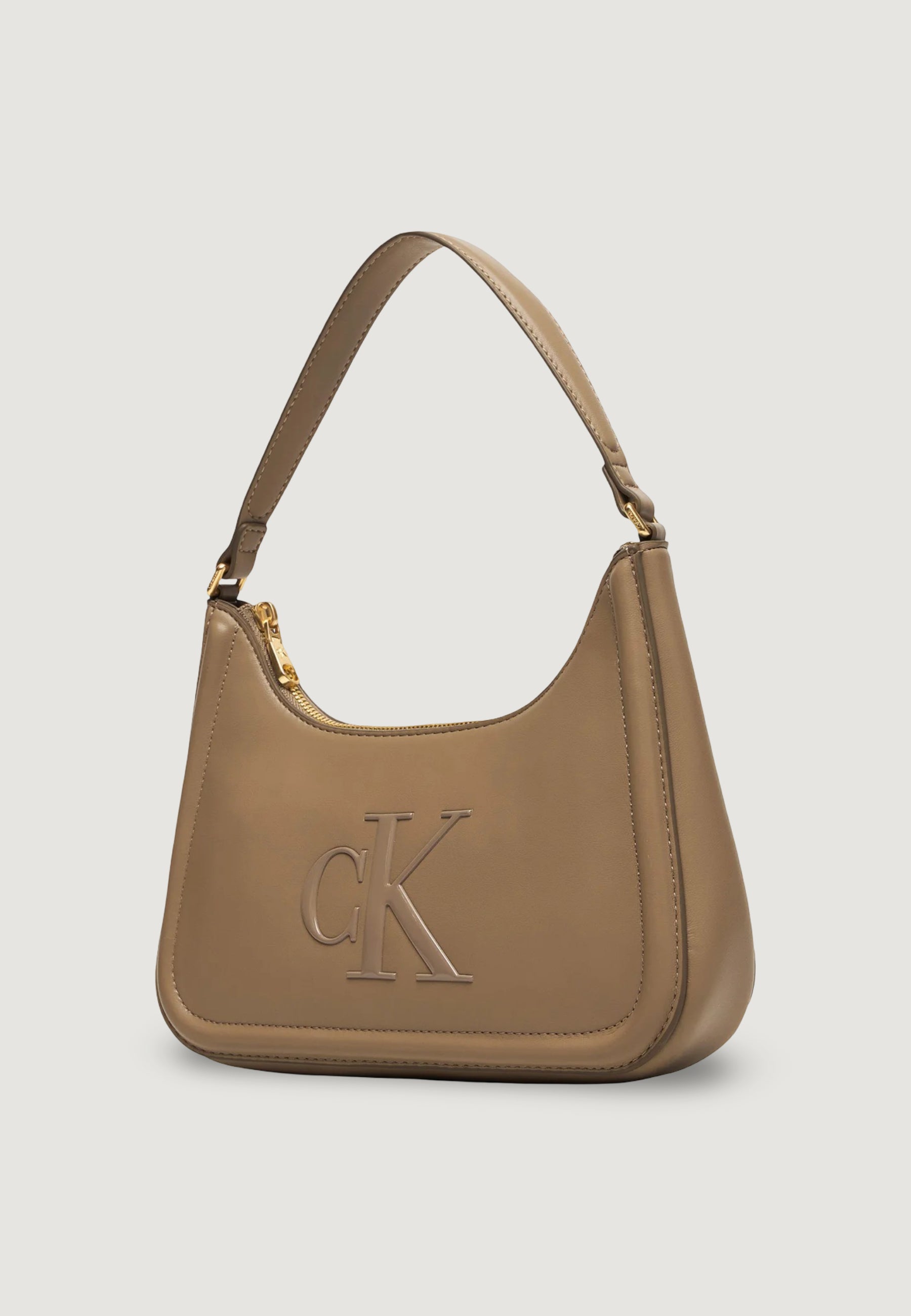 Borsa Calvin Klein RAISED CK SMALL SHOULDER BAG