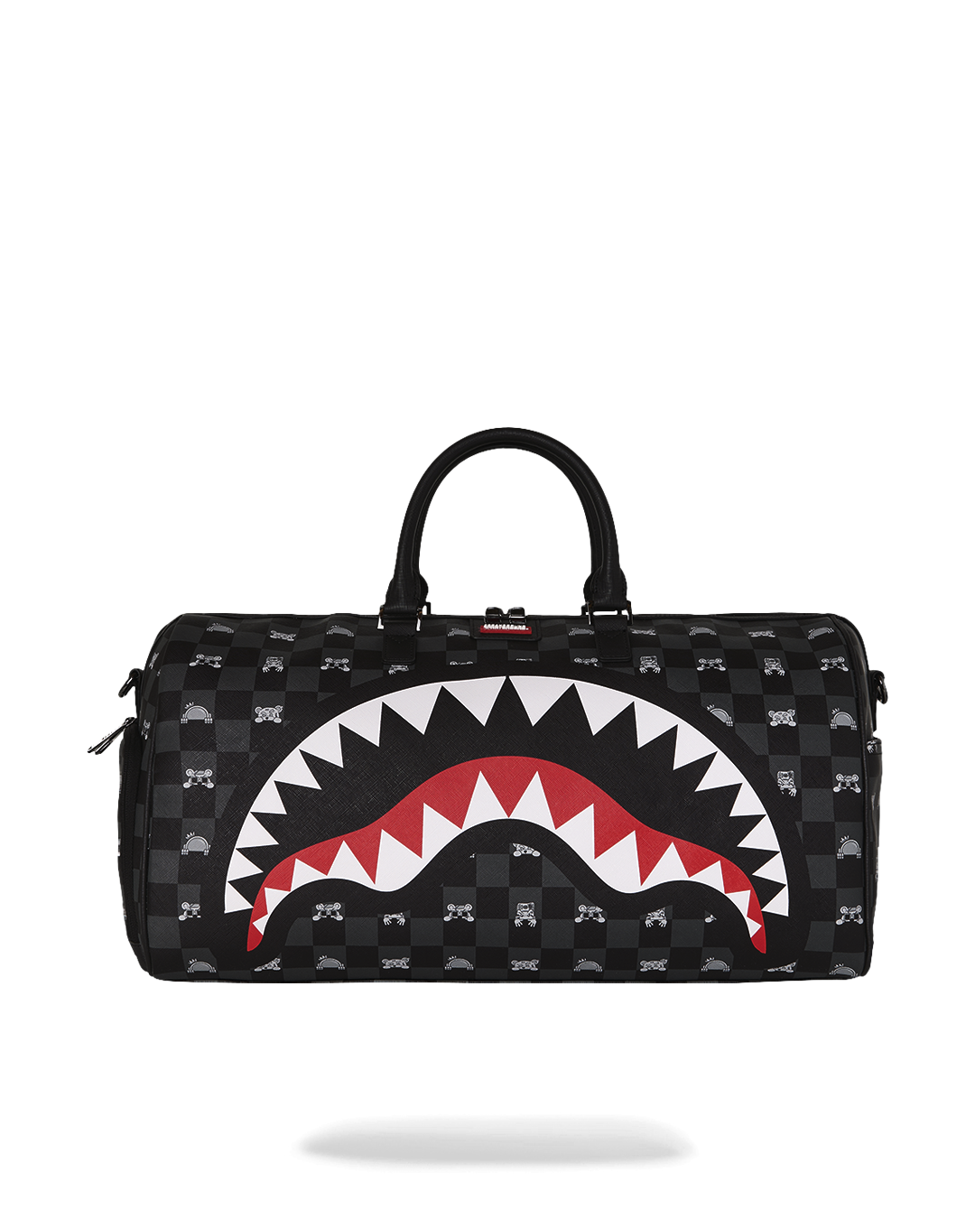 Bag Sprayground GRAY PEEKING CHARACTER CHECK LARGE DUFFLE