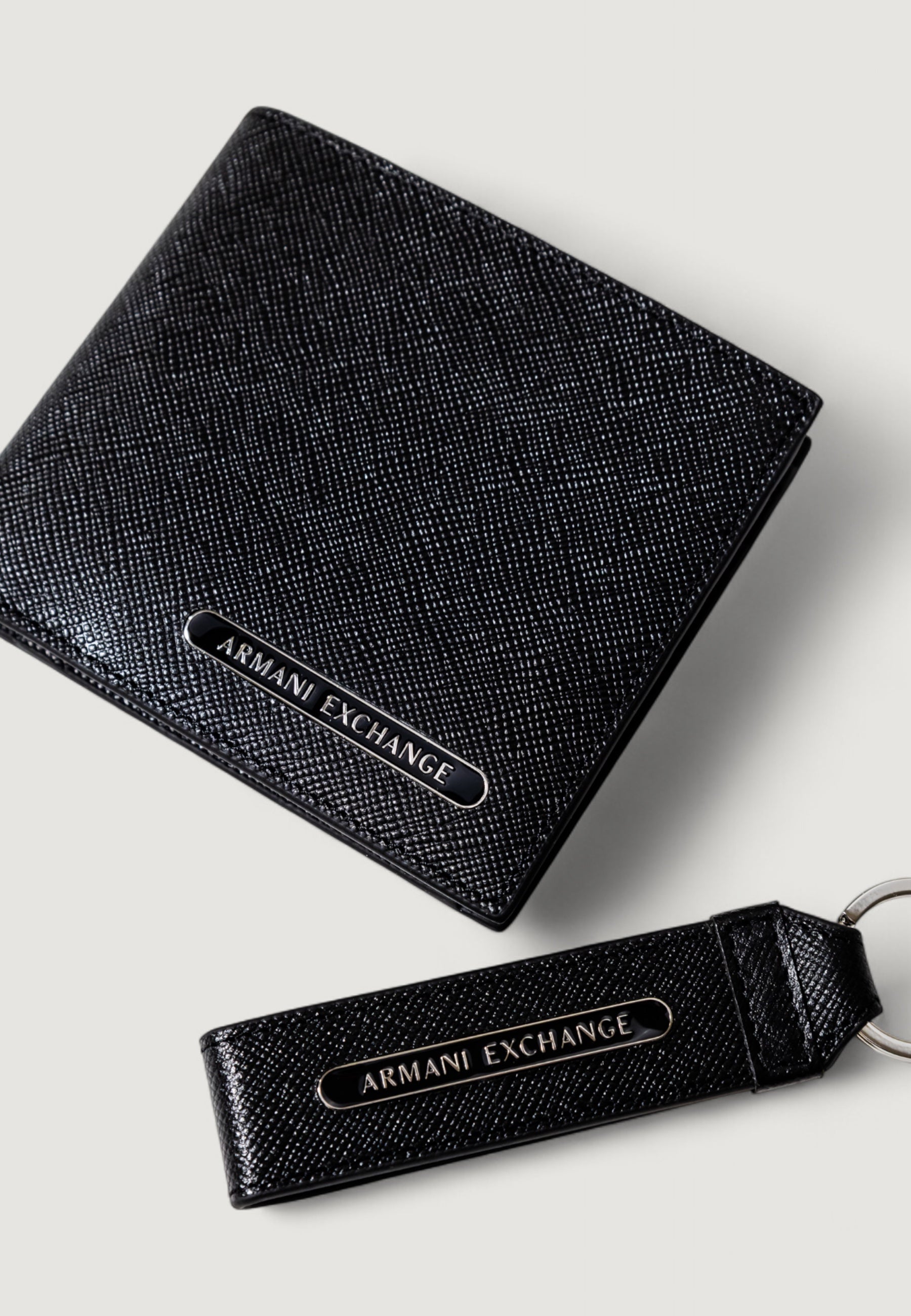 Box portafoglio + accessorio Armani Exchange SMALL LEATHER GOODS SET