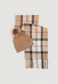 Box sciarpa e cappello Barbour DOVER BEANIE & HAILES SCARF