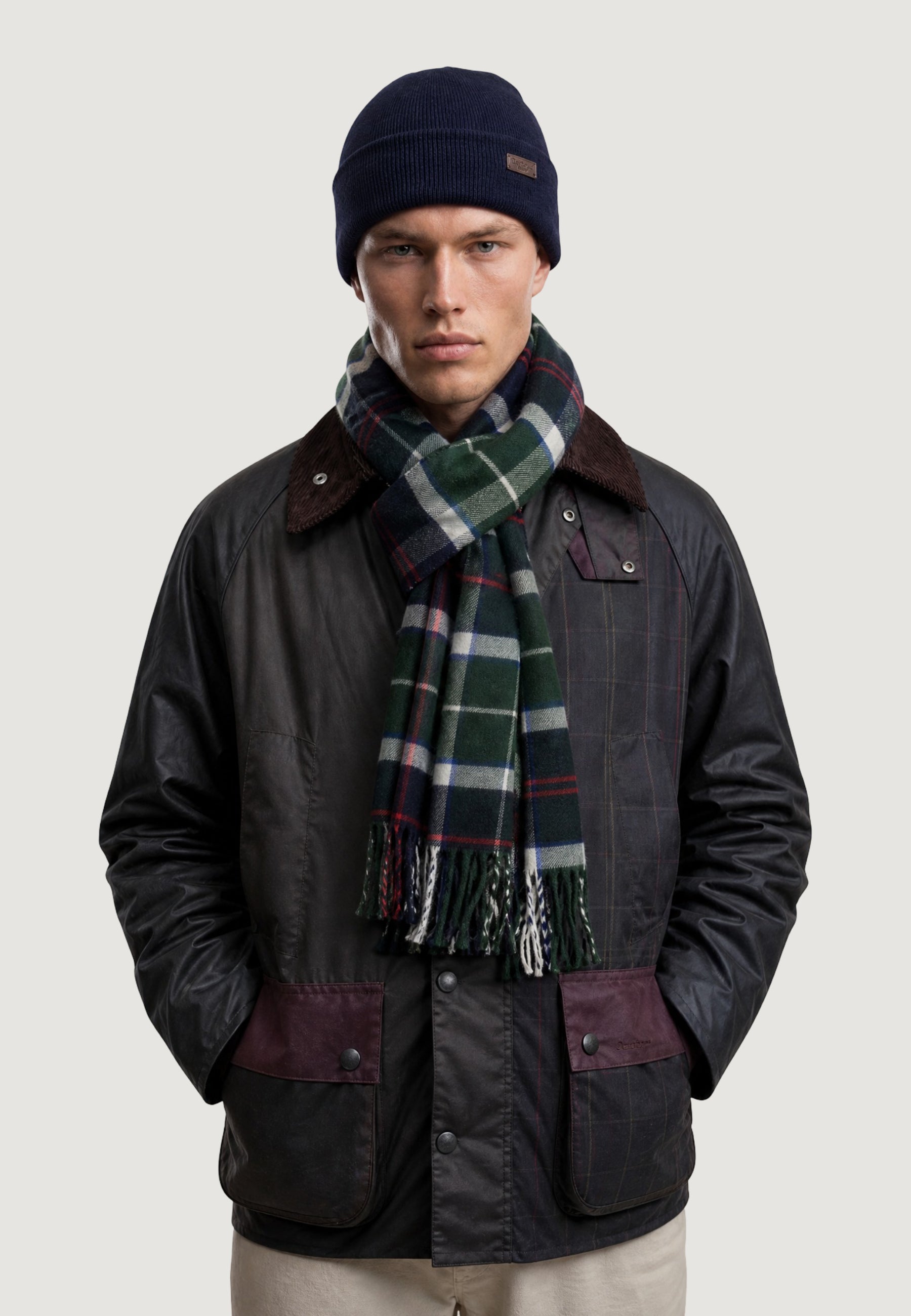 Scarf and hat box Barbour SWINTON & GALINGALE GIFT SET