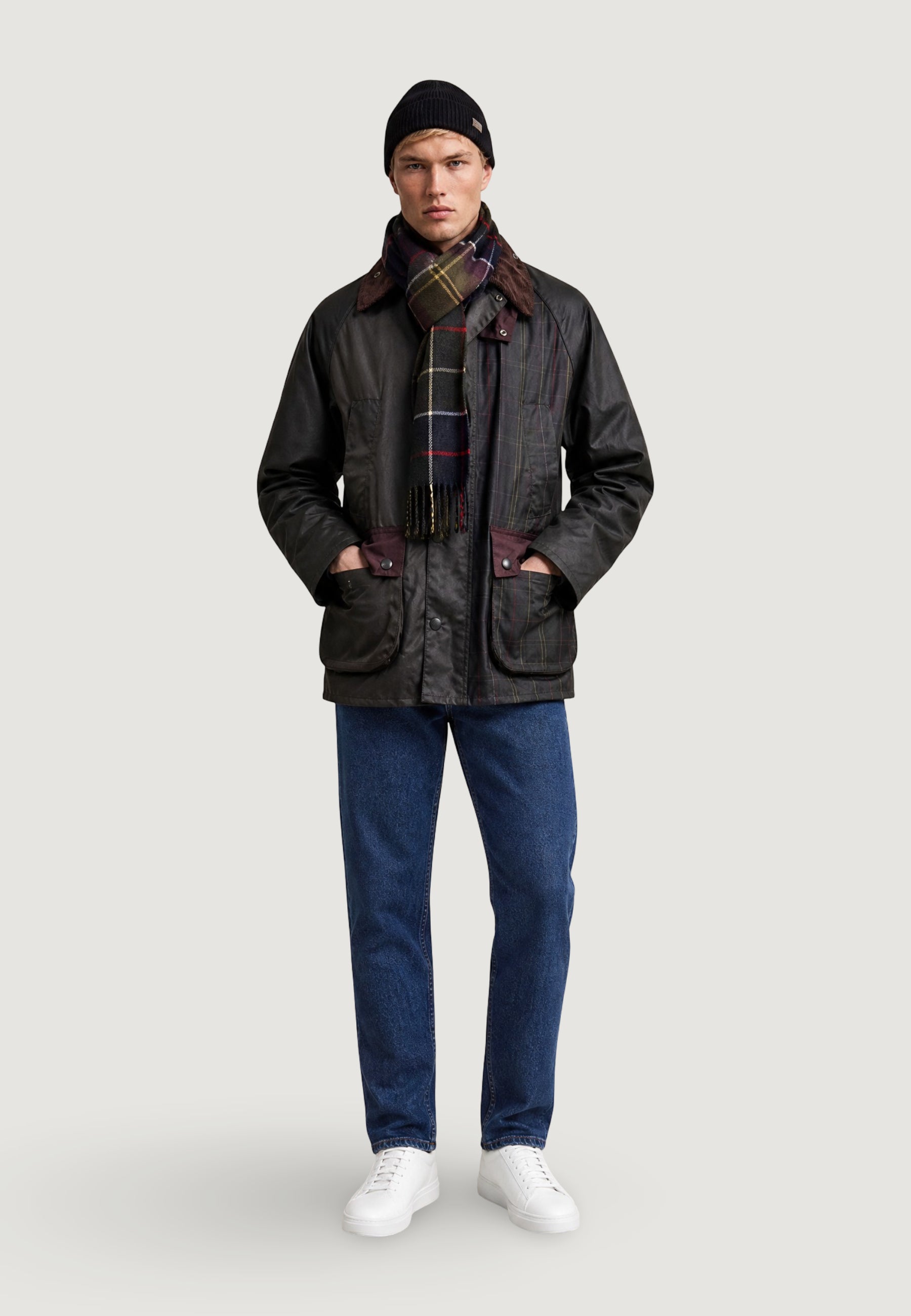 Scarf and hat box Barbour SWINTON & GALINGALE GIFT SET