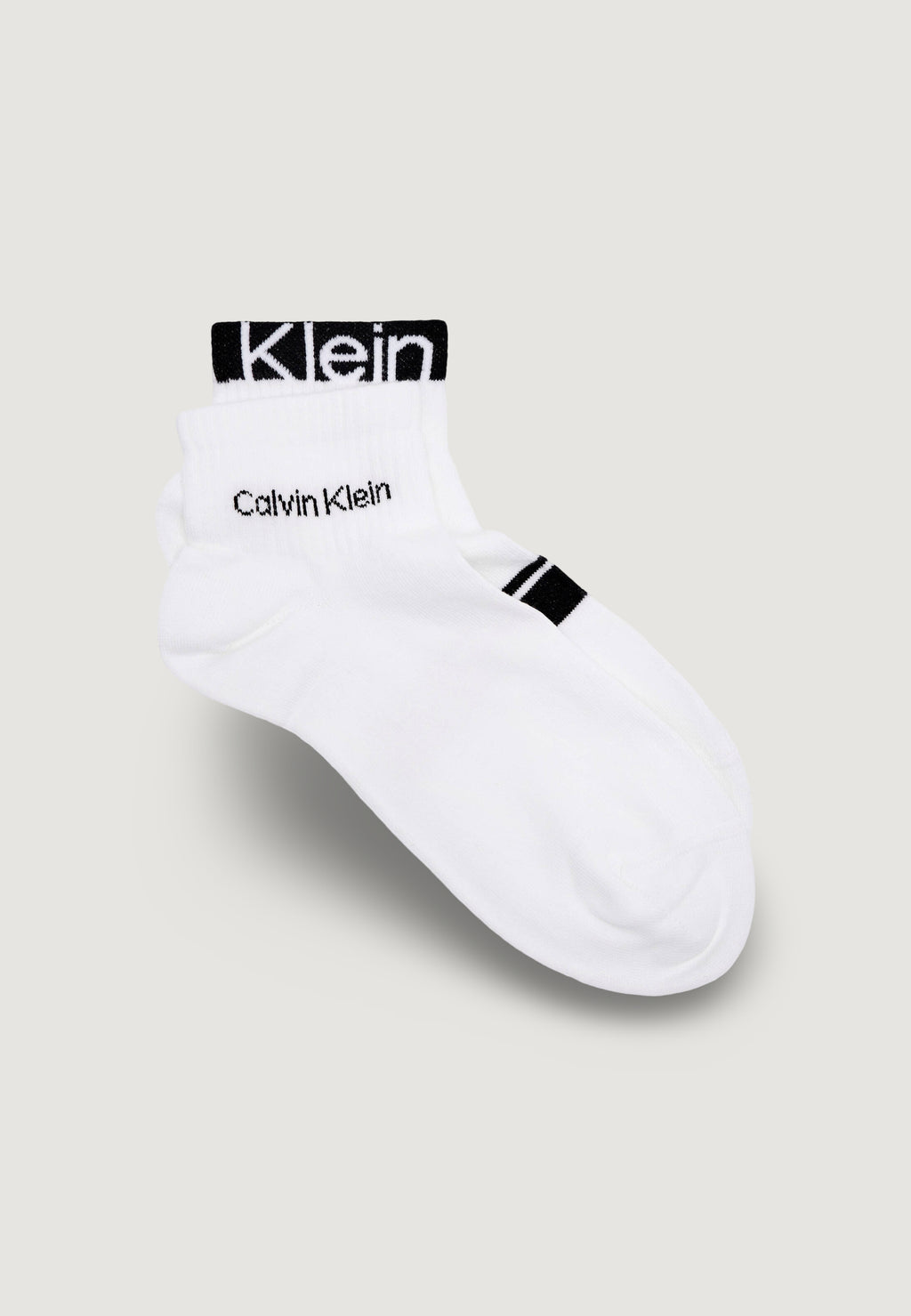Calzini corti Calvin Klein Jeans CK MEN QUARTER 2P LOGO STRIPE
