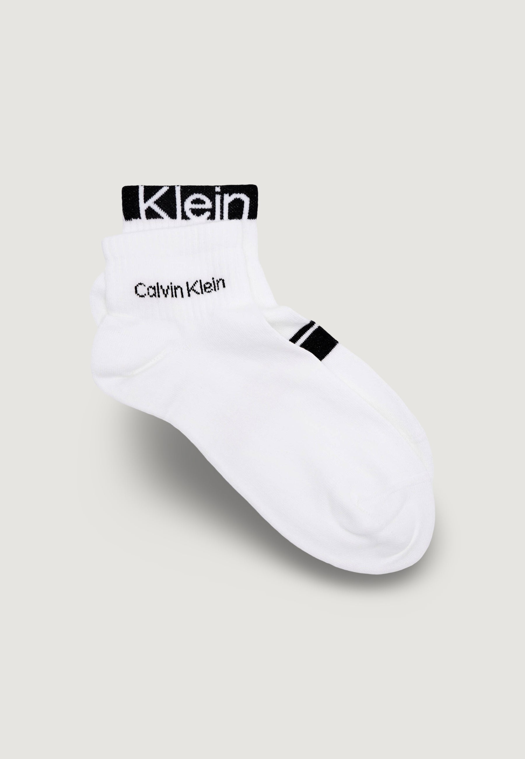 Calzini corti Calvin Klein Jeans CK MEN QUARTER 2P LOGO STRIPE