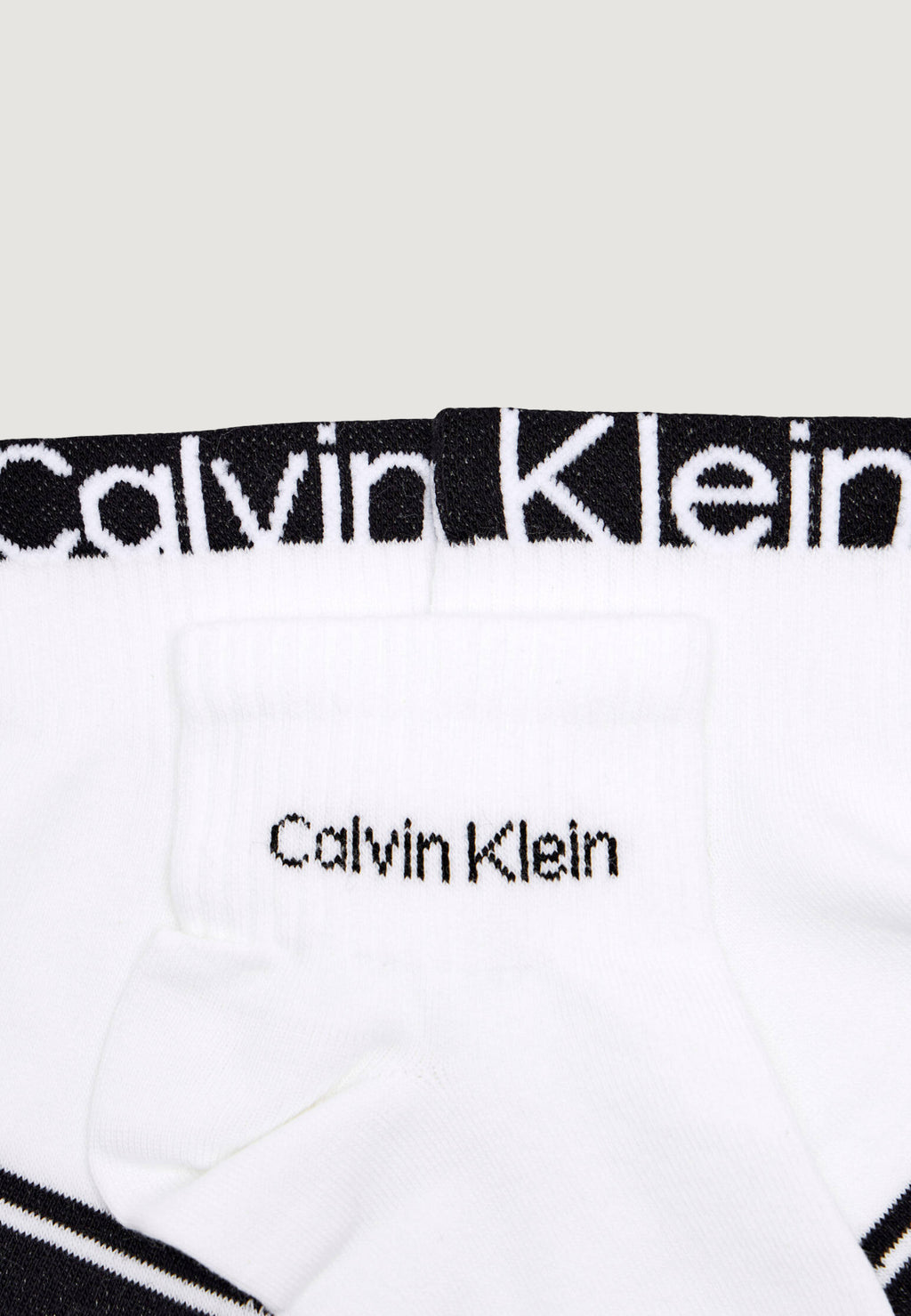 Calzini corti Calvin Klein Jeans CK MEN QUARTER 2P LOGO STRIPE
