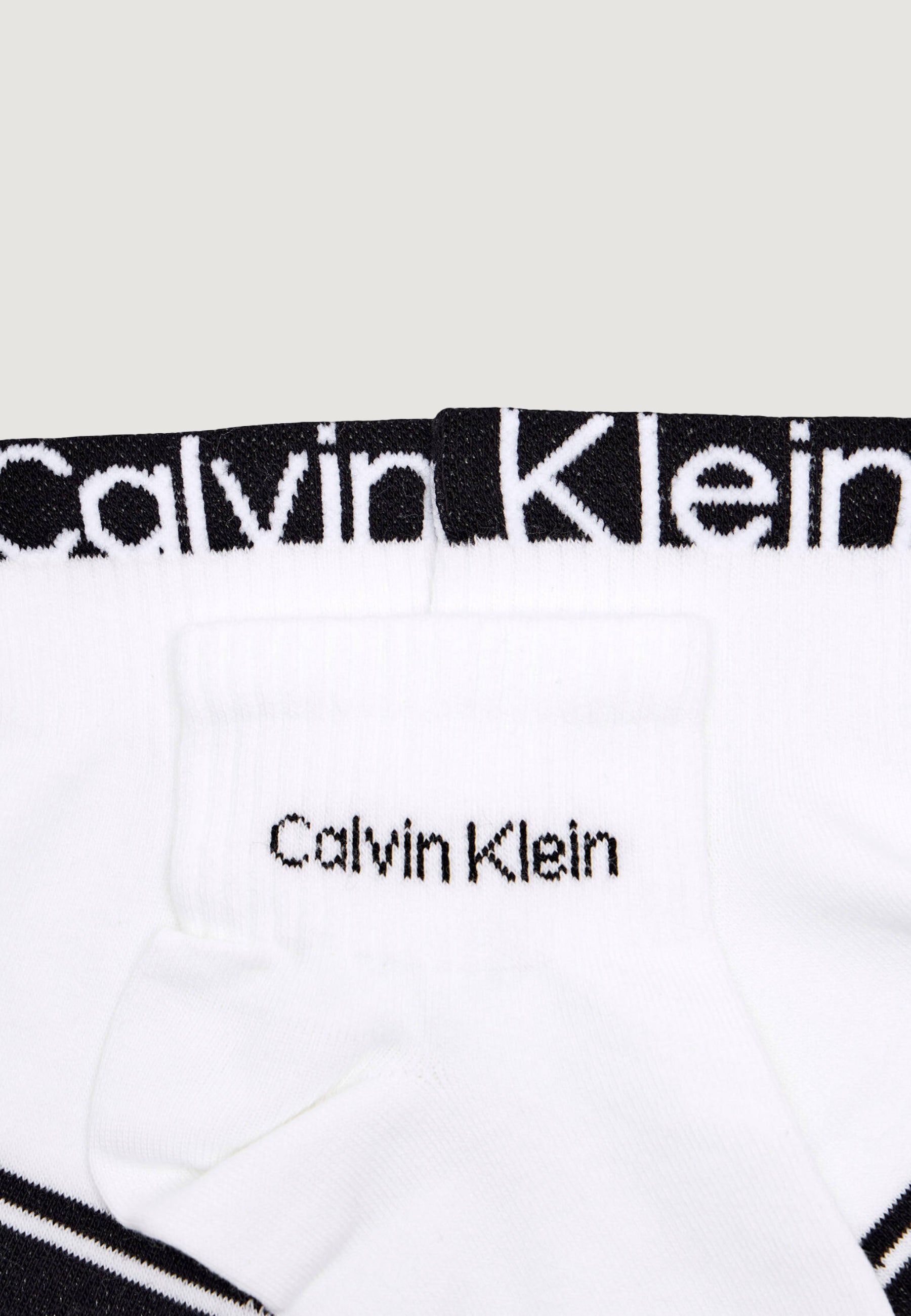 Calzini corti Calvin Klein Jeans CK MEN QUARTER 2P LOGO STRIPE