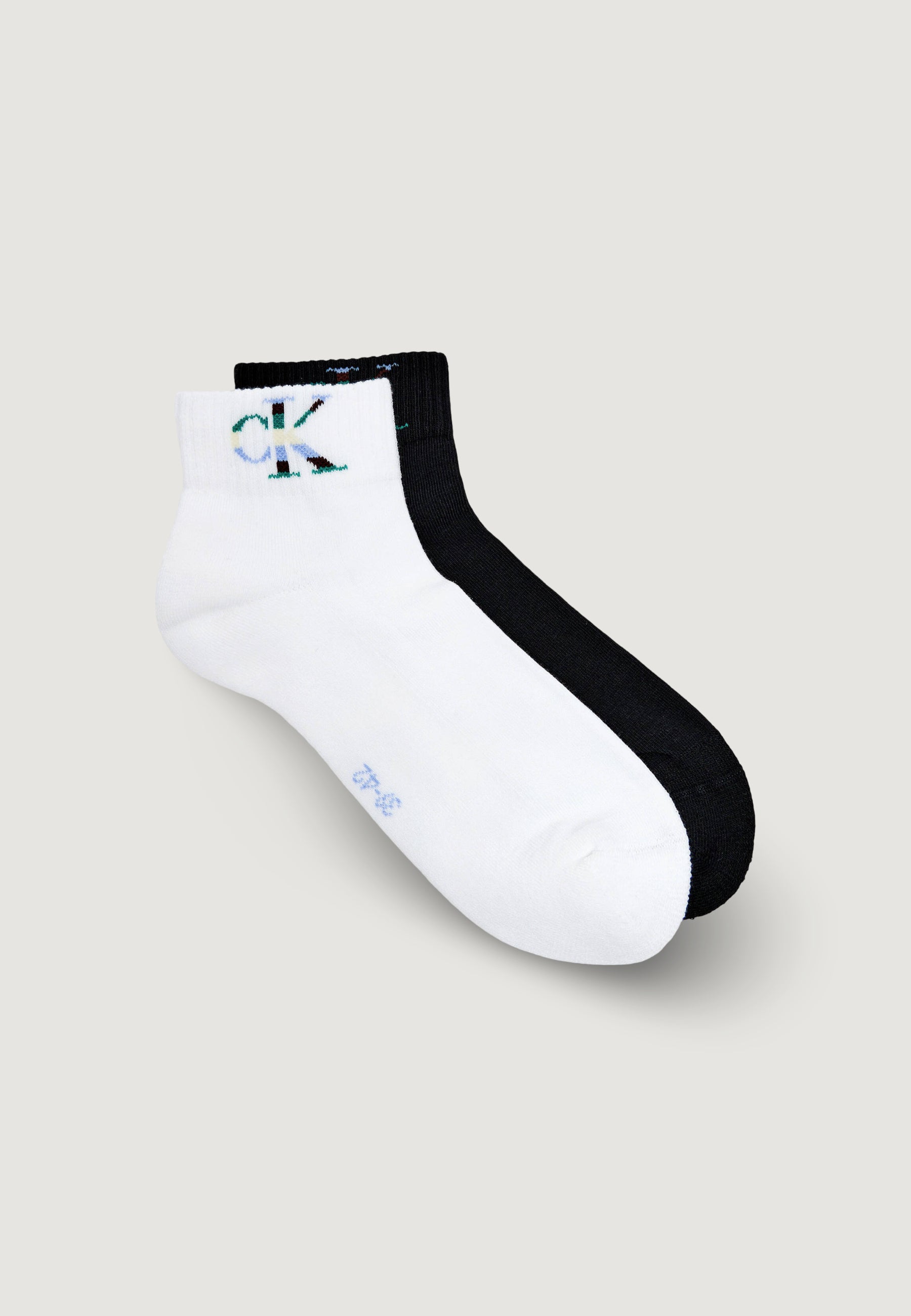Calzini corti Calvin Klein Jeans CKJ MEN QUARTER 2P MONOGRAM