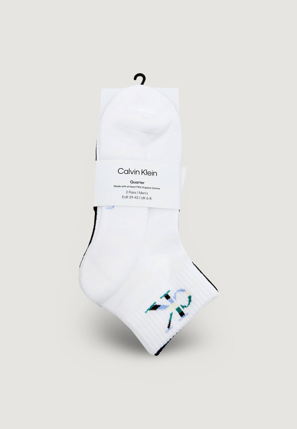 Calzini corti Calvin Klein Jeans CKJ MEN QUARTER 2P MONOGRAM