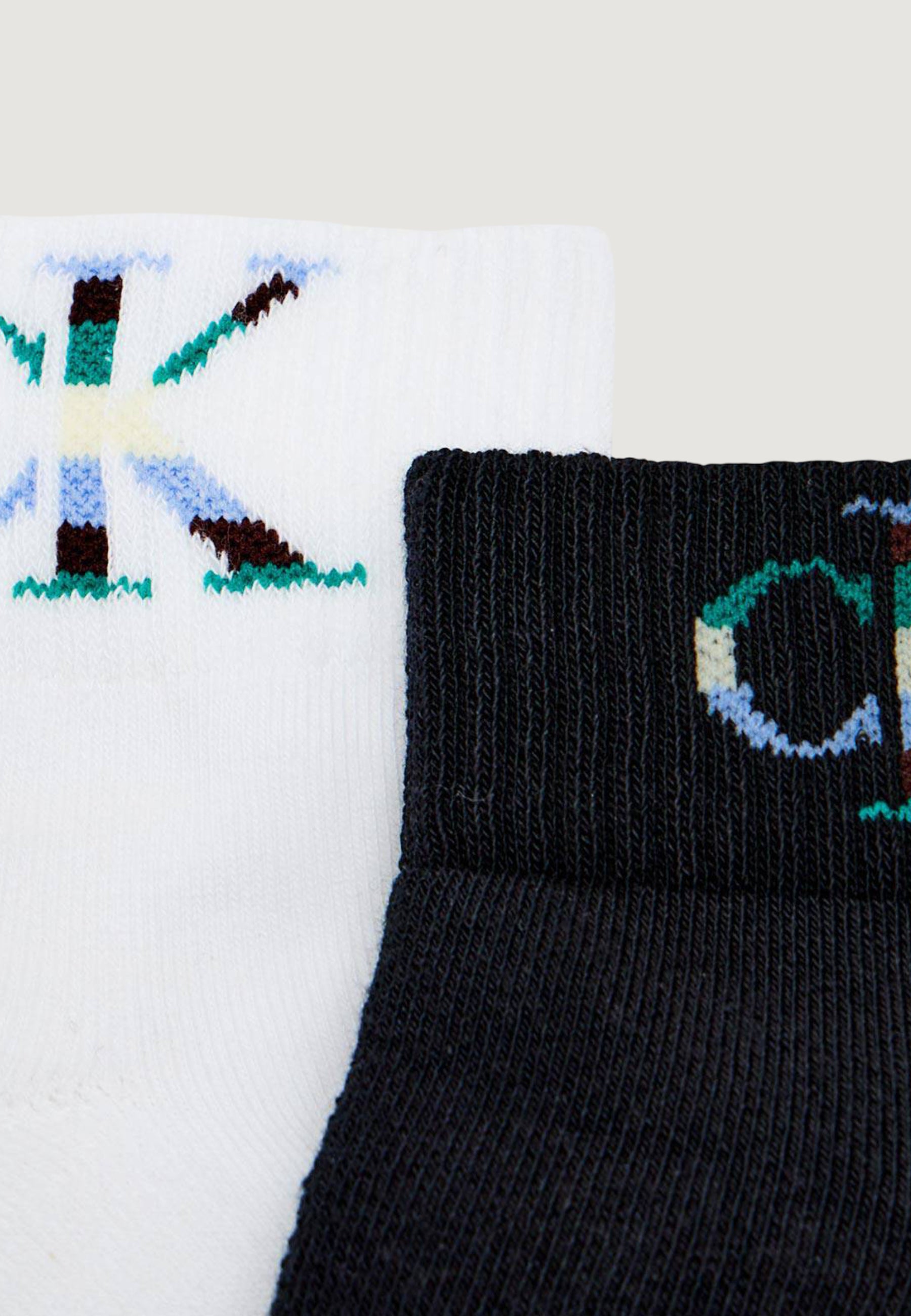 Calzini corti Calvin Klein Jeans CKJ MEN QUARTER 2P MONOGRAM