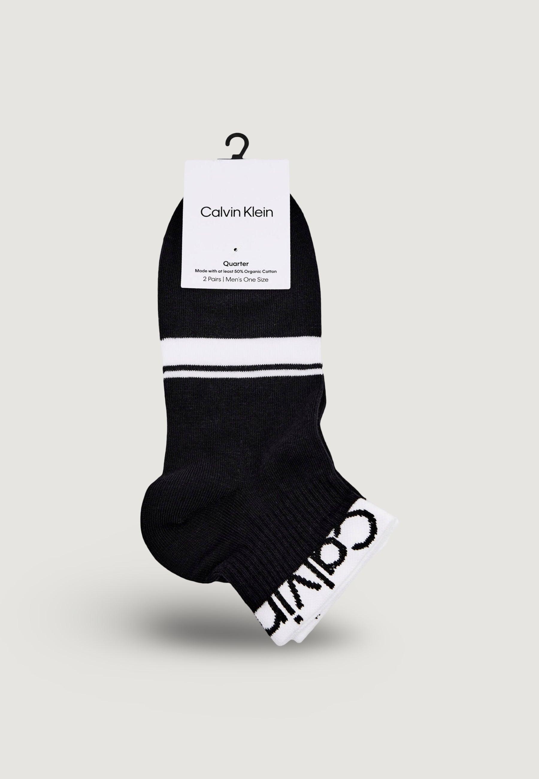 Calzini corti Calvin Klein Jeans CK MEN QUARTER 2P LOGO STRIPE